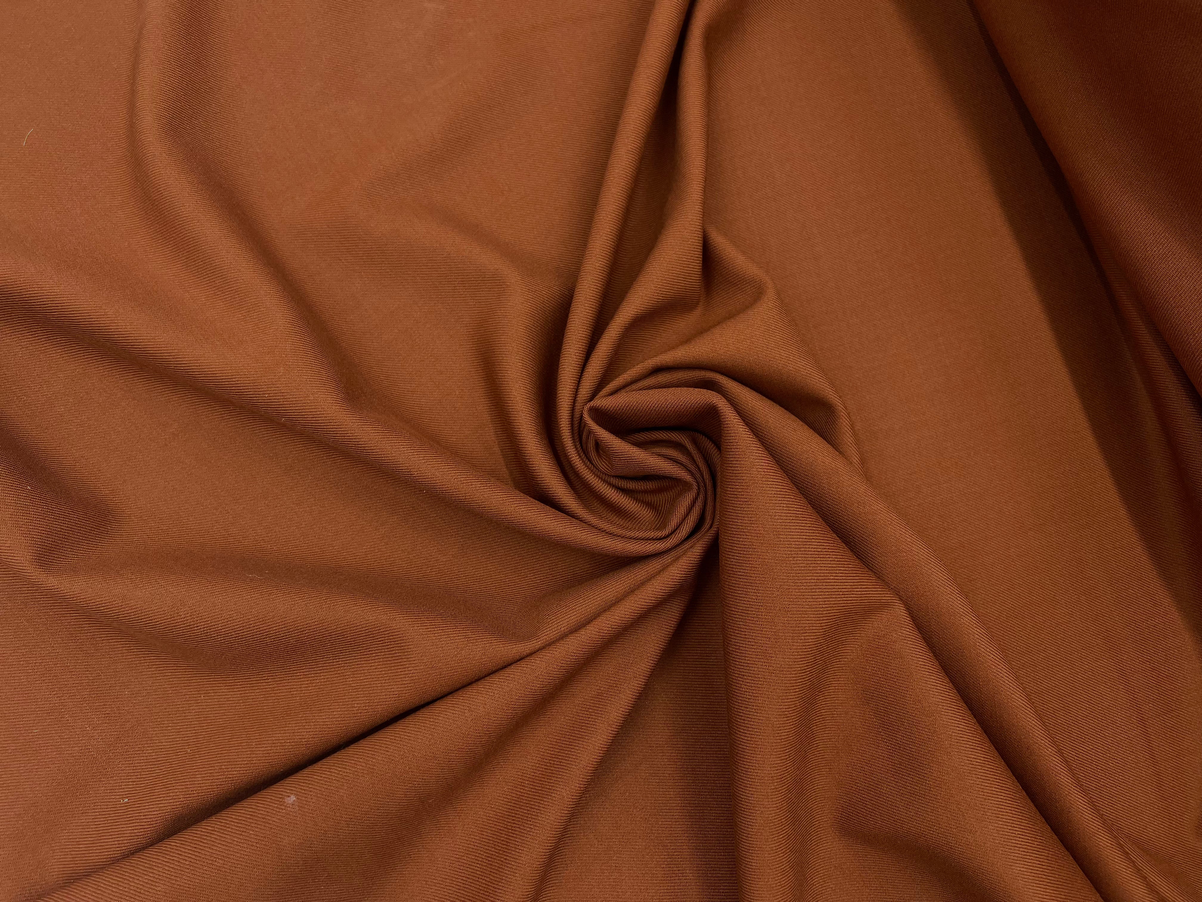 GABARDINE DE LAINE STRETCH TERRA COTA MSO