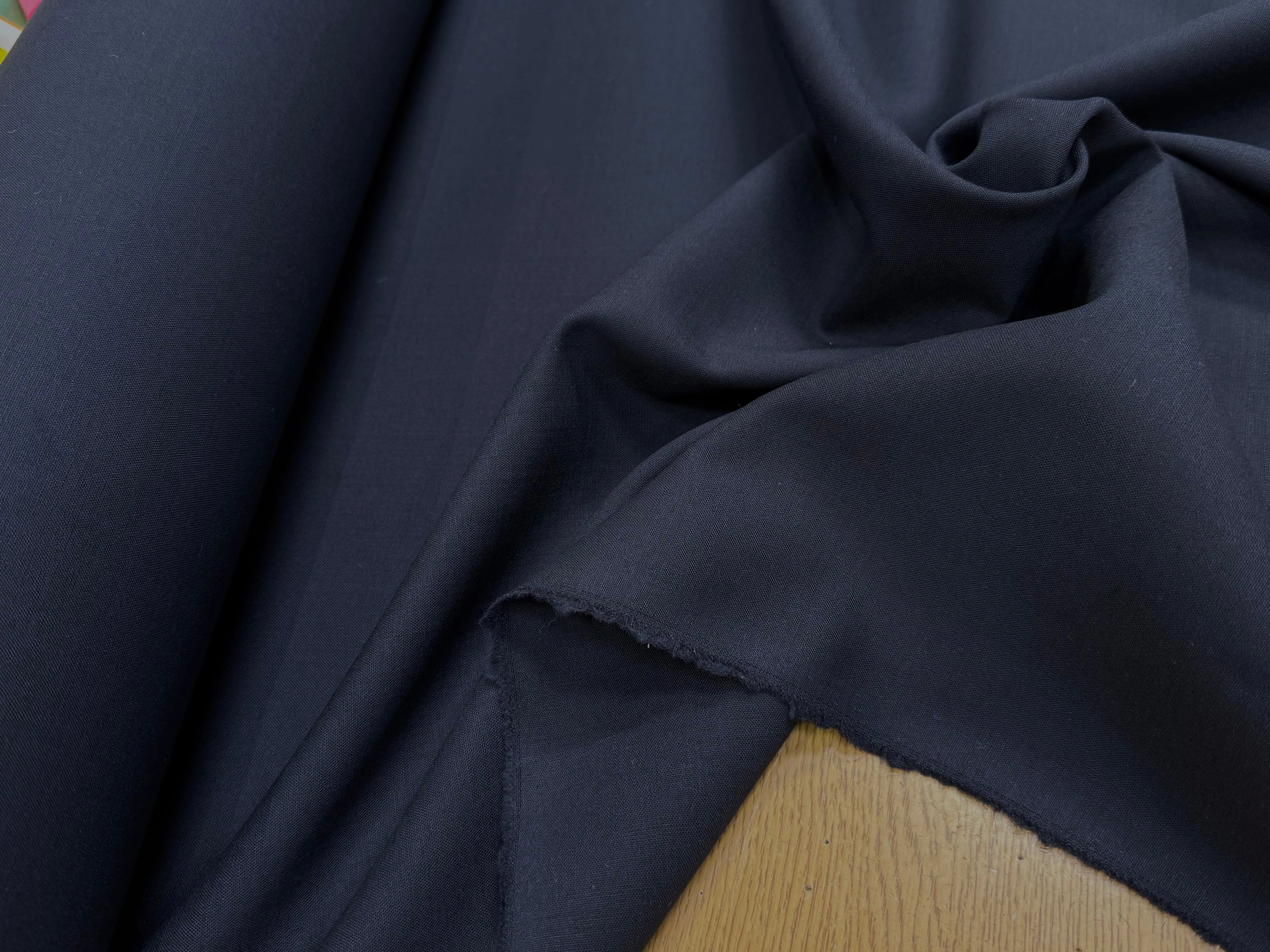 GABARDINE DE LAINE STRETCH TRÈS BELLE TENUE BLEU MARINE - My Little Coupon