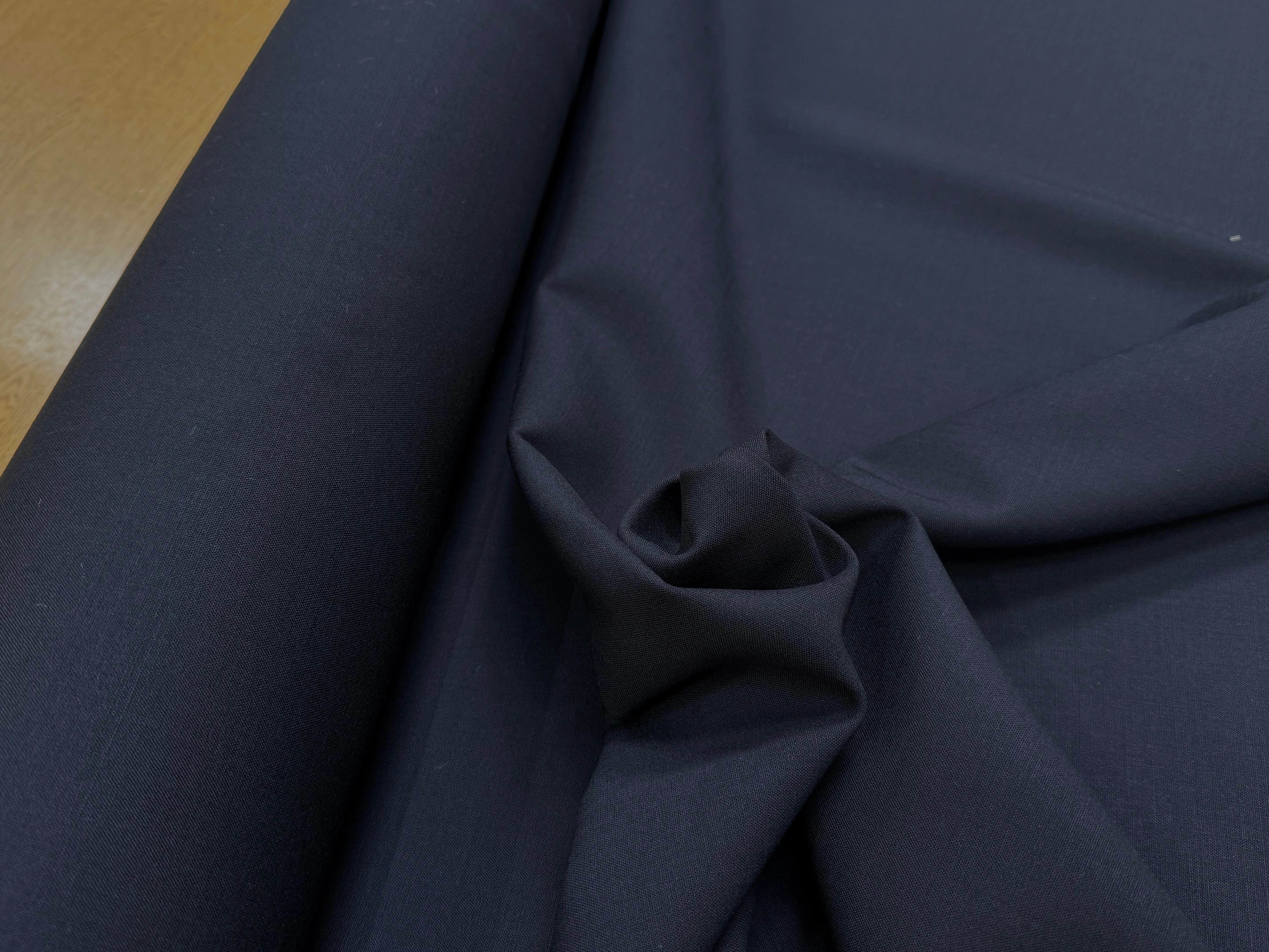 GABARDINE DE LAINE STRETCH TRÈS BELLE TENUE BLEU MARINE - My Little Coupon