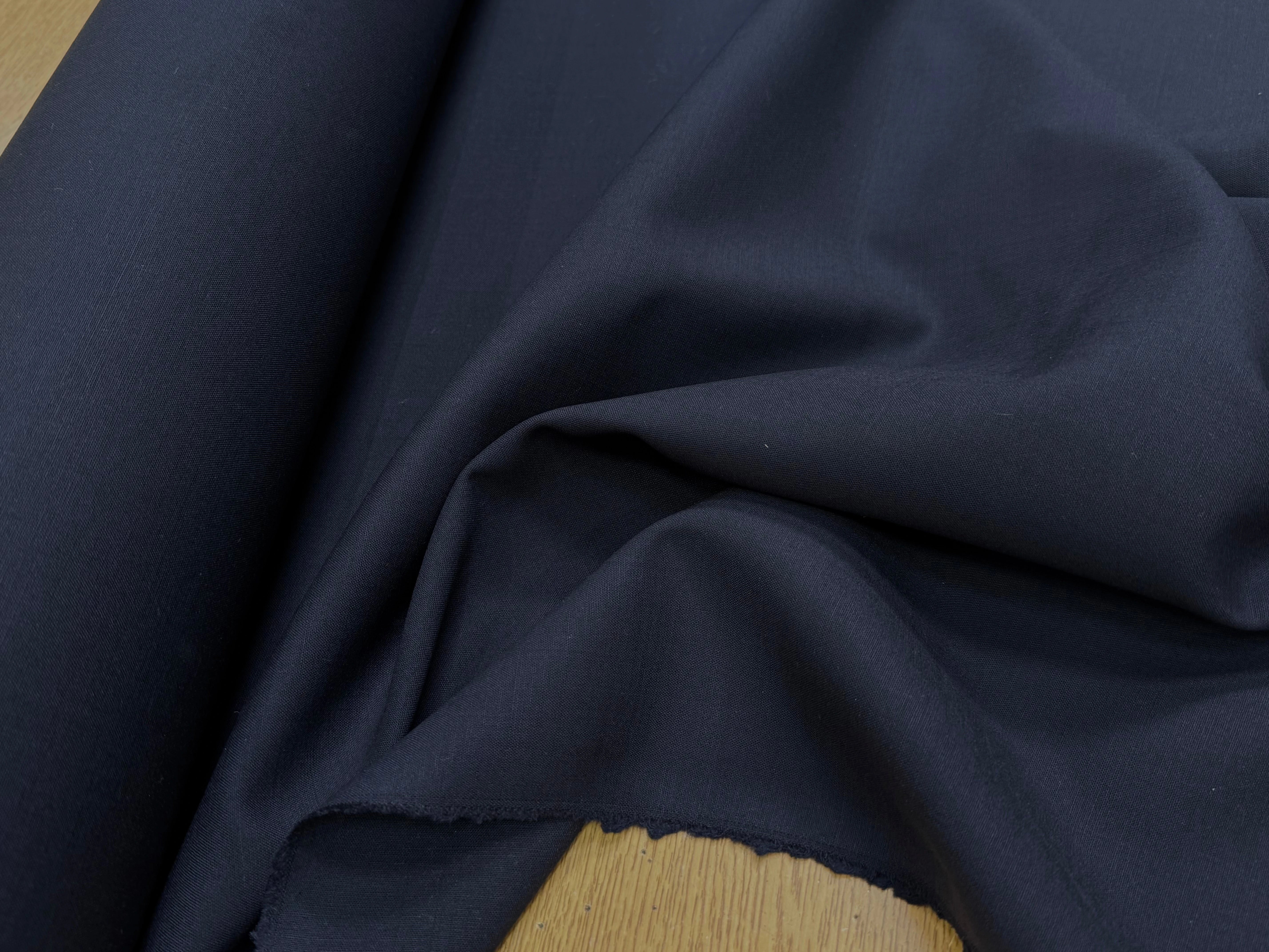 GABARDINE DE LAINE STRETCH TRÈS BELLE TENUE BLEU MARINE - My Little Coupon