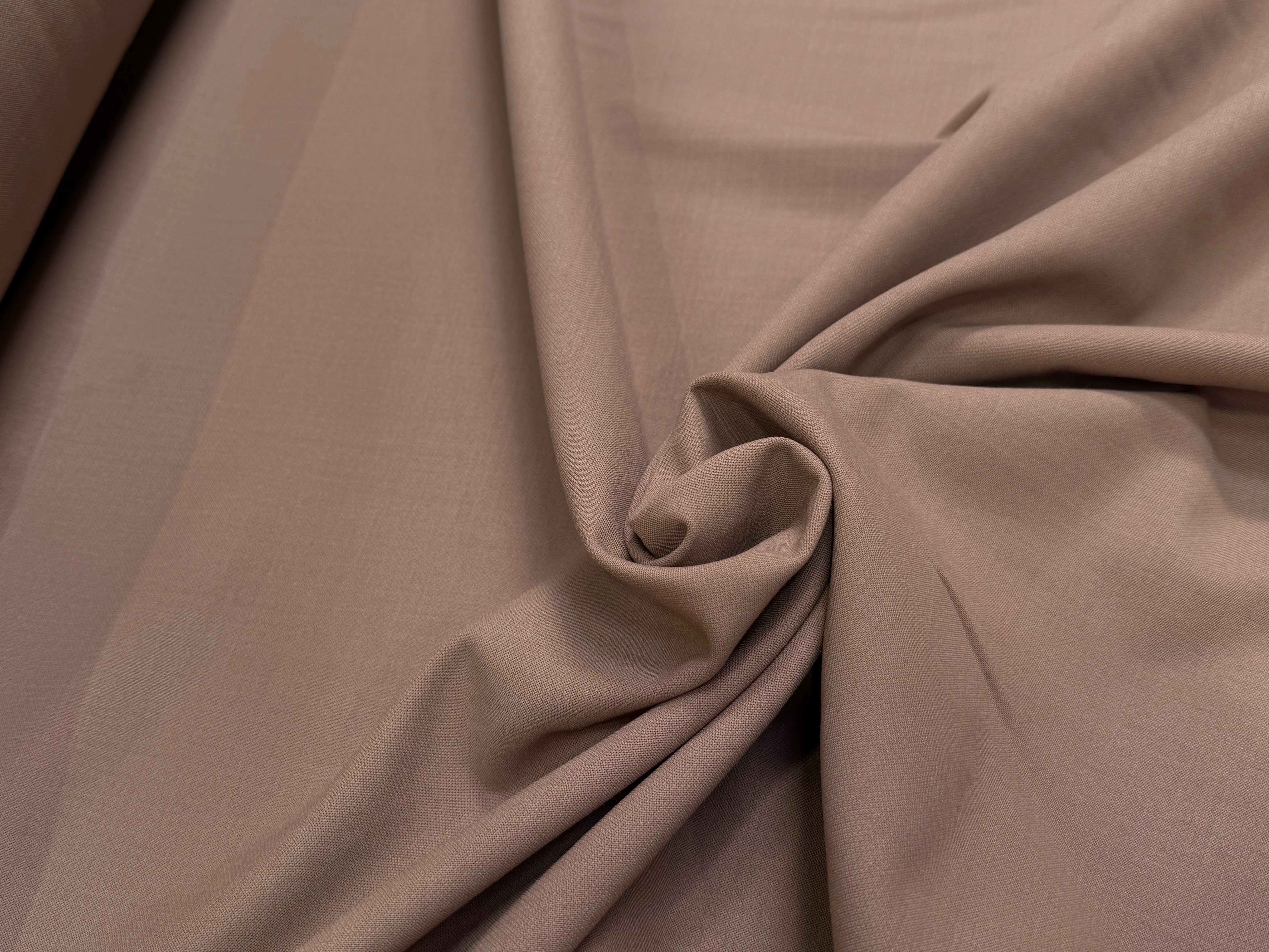 GABARDINE DE LAINE STRETCH TRÈS BELLE TENUE CAPUCCINO - My Little Coupon