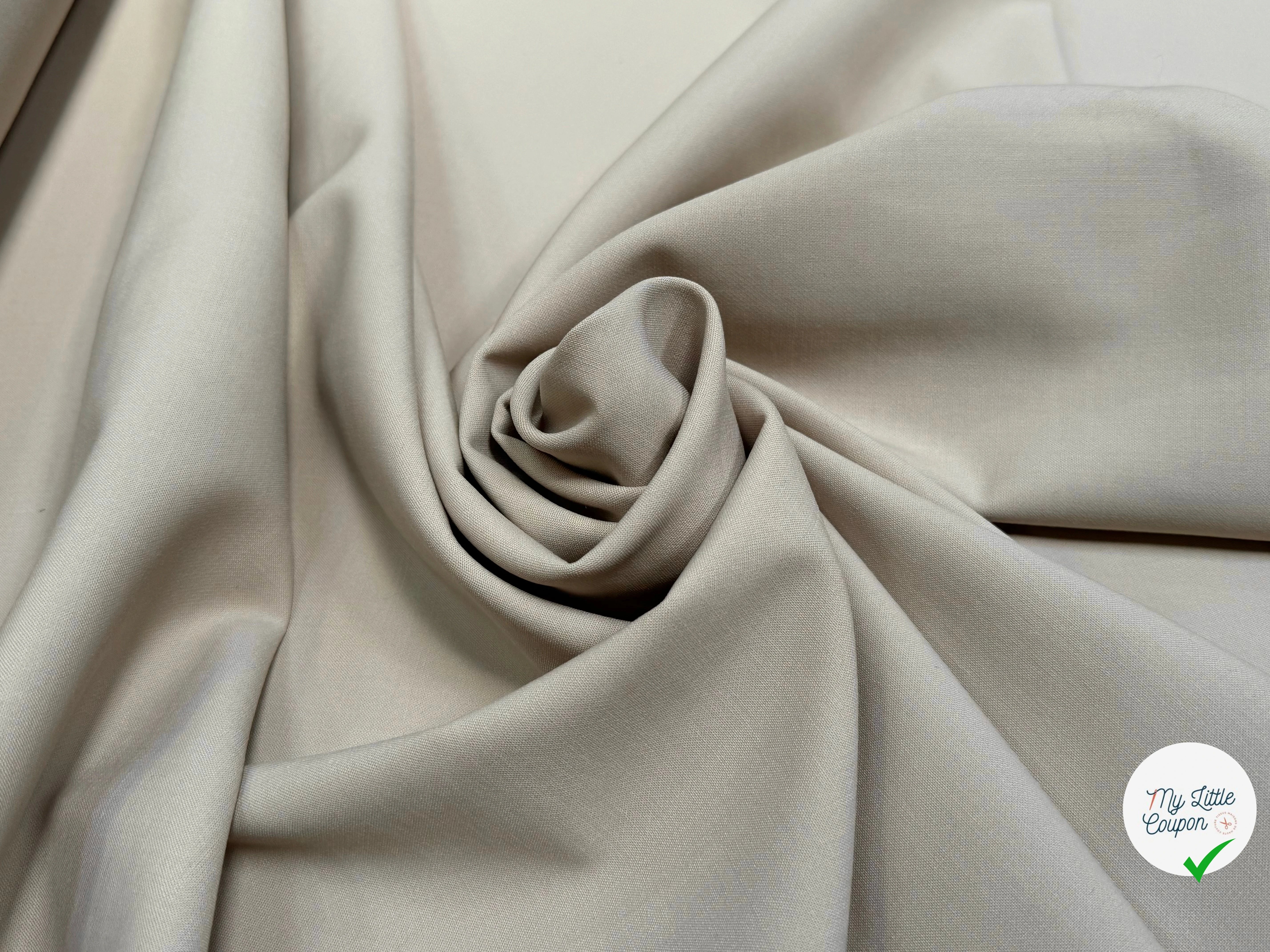 GABARDINE DE LAINE ULTRA BEAU TRÈS BELLE TENUE BEIGE PASTEL - My Little Coupon