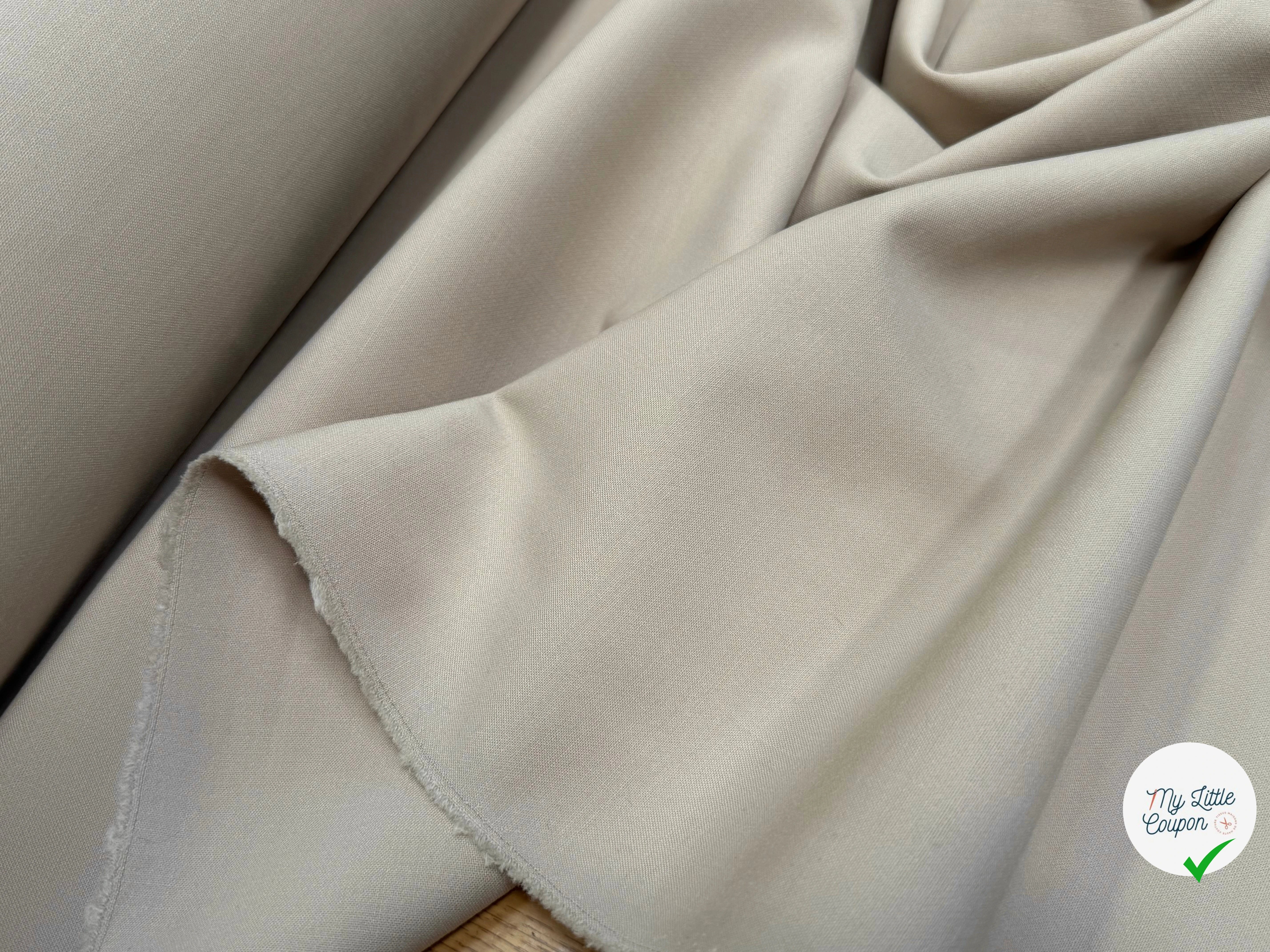GABARDINE DE LAINE ULTRA BEAU TRÈS BELLE TENUE BEIGE PASTEL - My Little Coupon