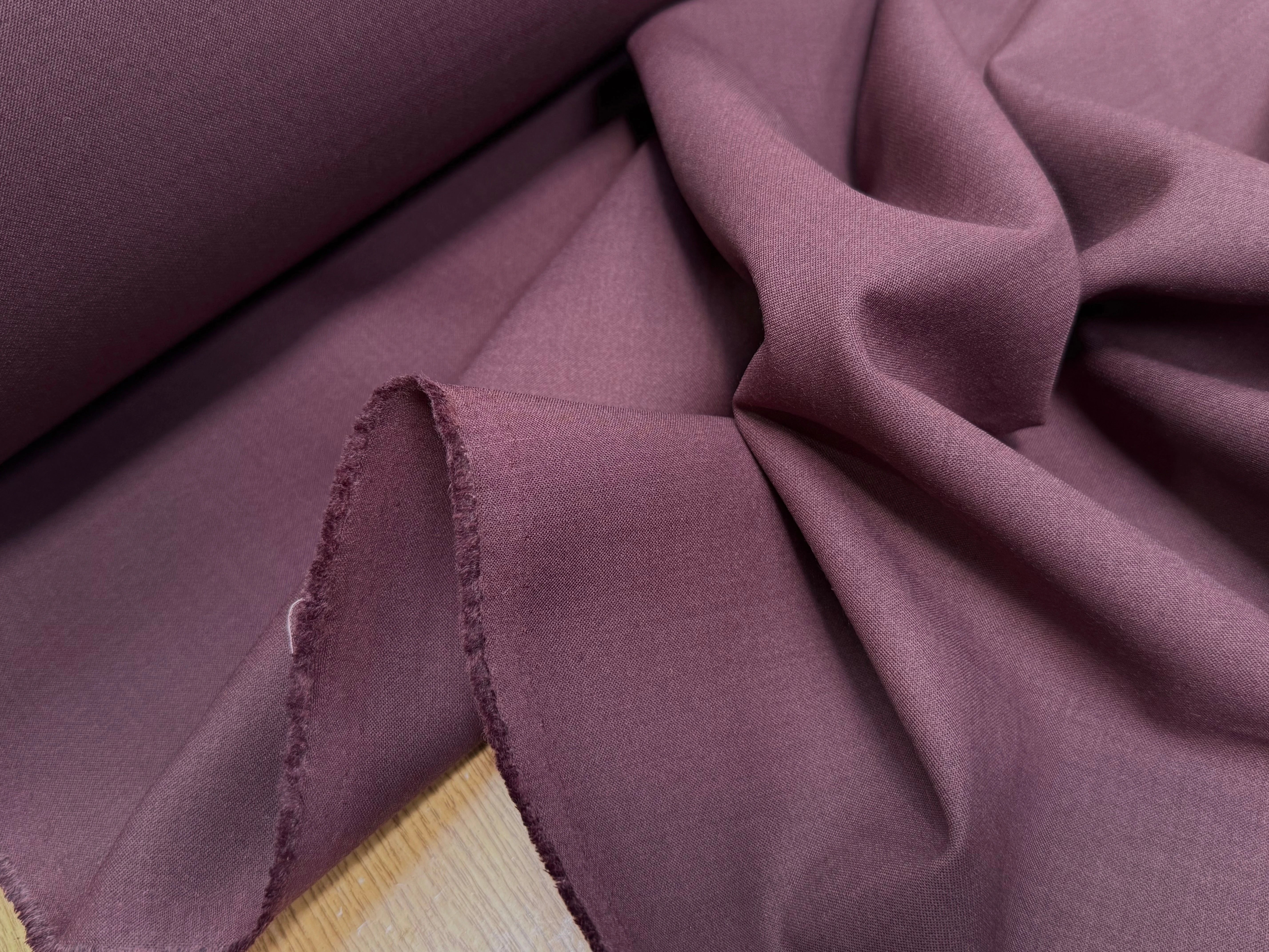 GABARDINE DE LAINE ULTRA BEAU TRÈS BELLE TENUE CHOCO BORDEAUX - My Little Coupon
