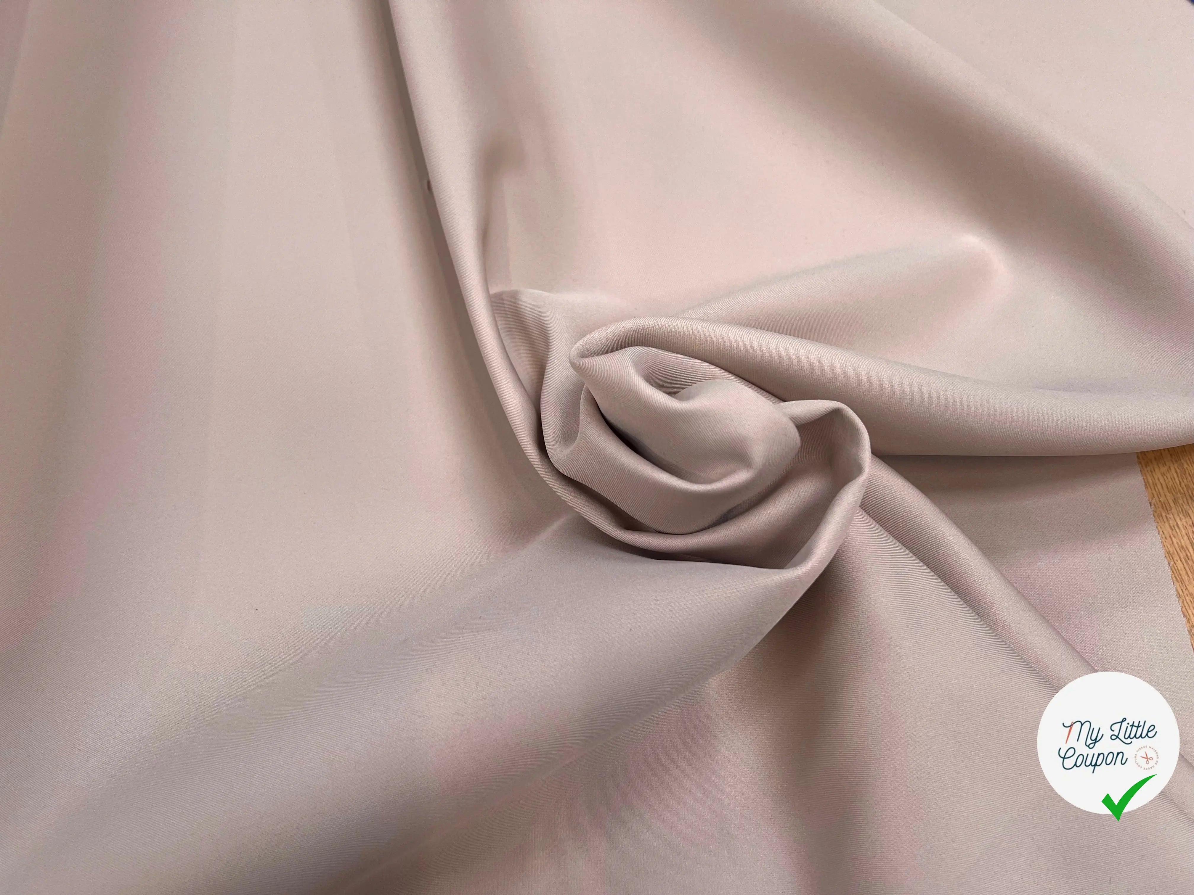 GABARDINE DOUBLE ETOFFE BEIGE SAND JAPON - My Little Coupon