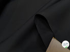 GABARDINE DOUBLE ETOFFE COTON NOIR - My Little Coupon