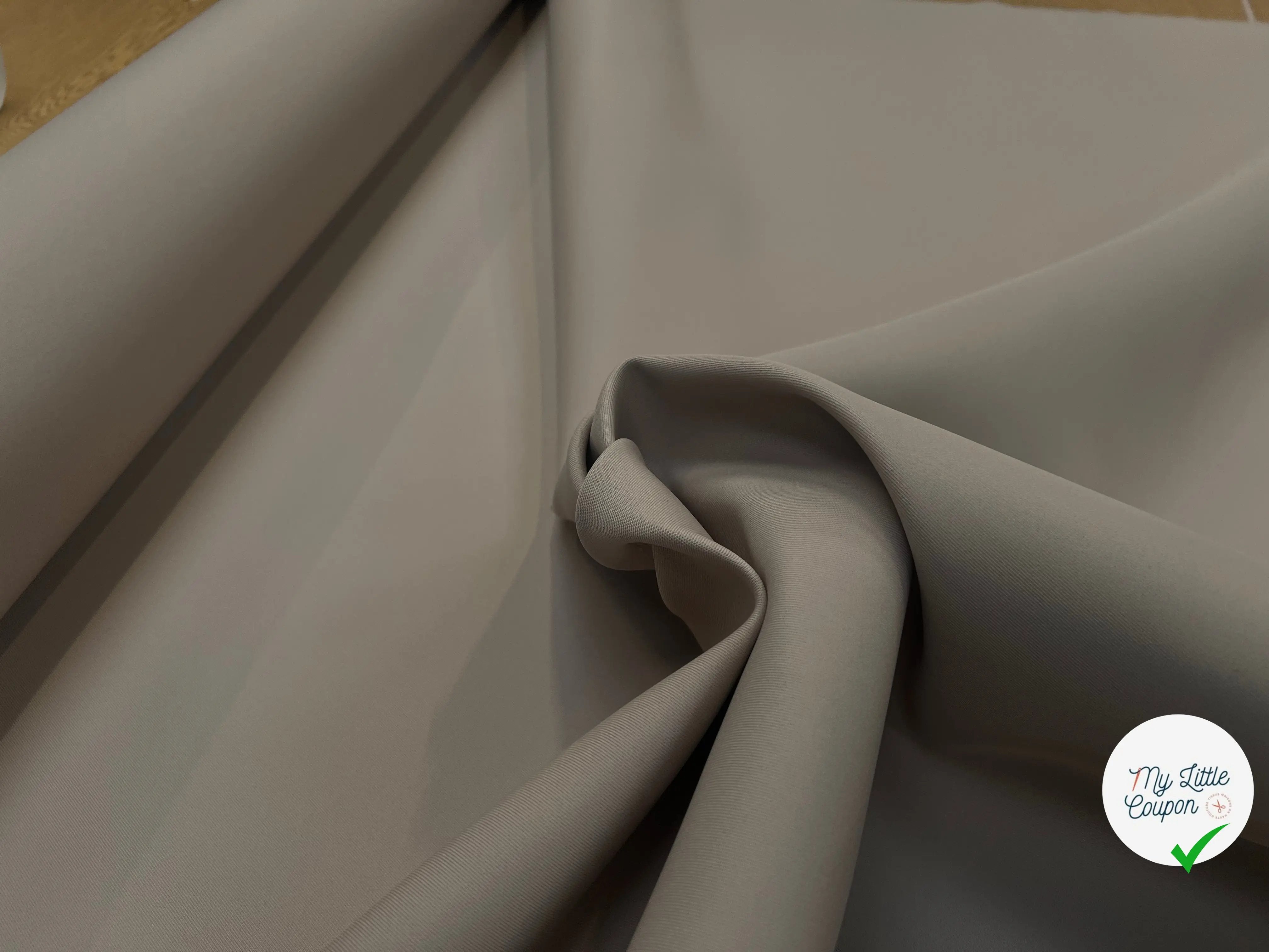 GABARDINE DOUBLE ETOFFE JAPON BEIGE - My Little Coupon