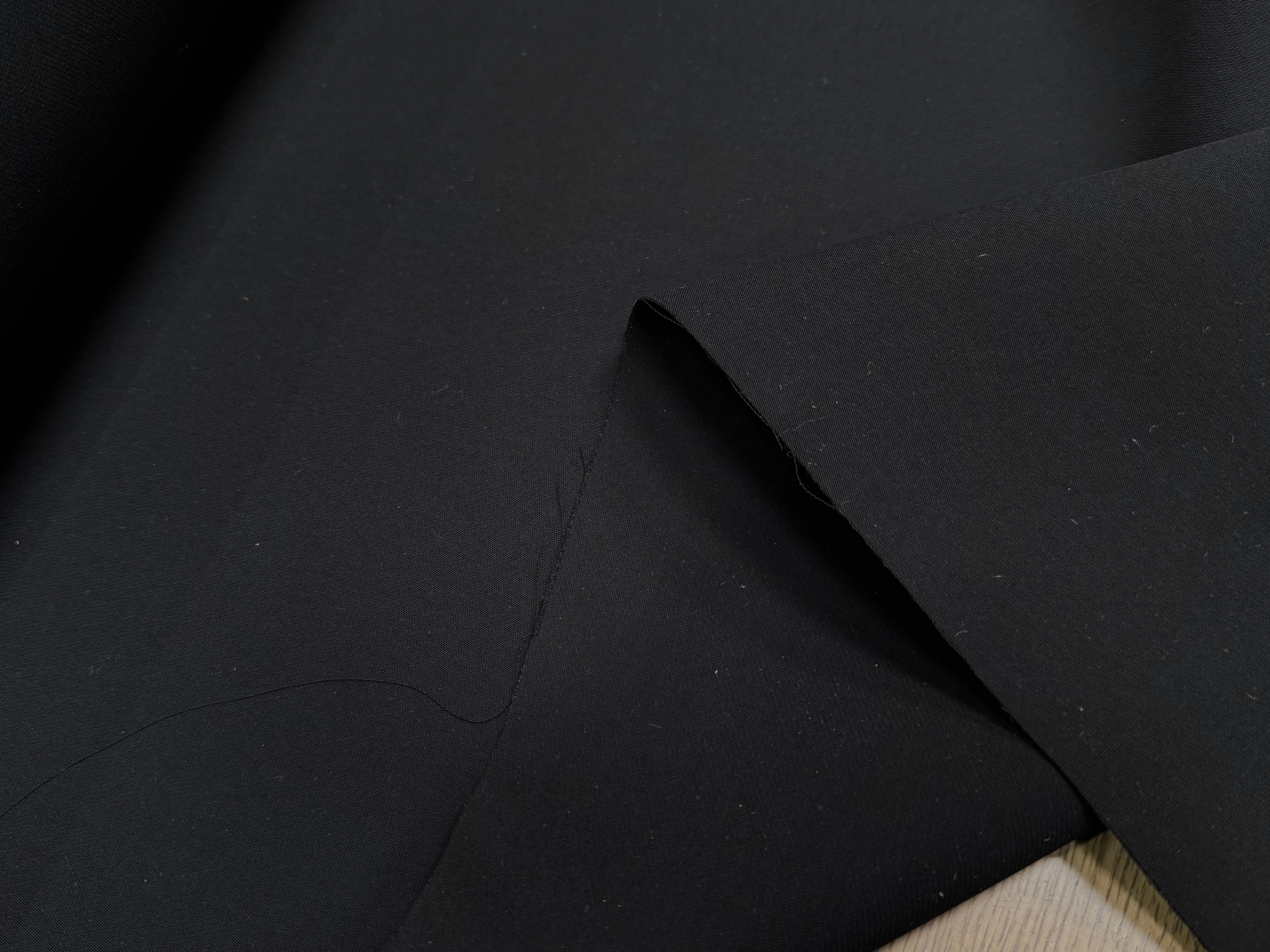 GABARDINE DOUBLE ETOFFE NOIR - My Little Coupon