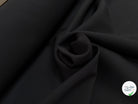 GABARDINE DOUBLE ÉTOFFE TRÈS LÉGÈREMENT SATINÉE NOIR STRETCH - My Little Coupon