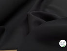 GABARDINE DOUBLE ÉTOFFE TRÈS LÉGÈREMENT SATINÉE NOIR STRETCH - My Little Coupon