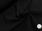 GABARDINE DOUBLE ÉTOFFE TRÈS LÉGÈREMENT SATINÉE NOIR STRETCH - My Little Coupon