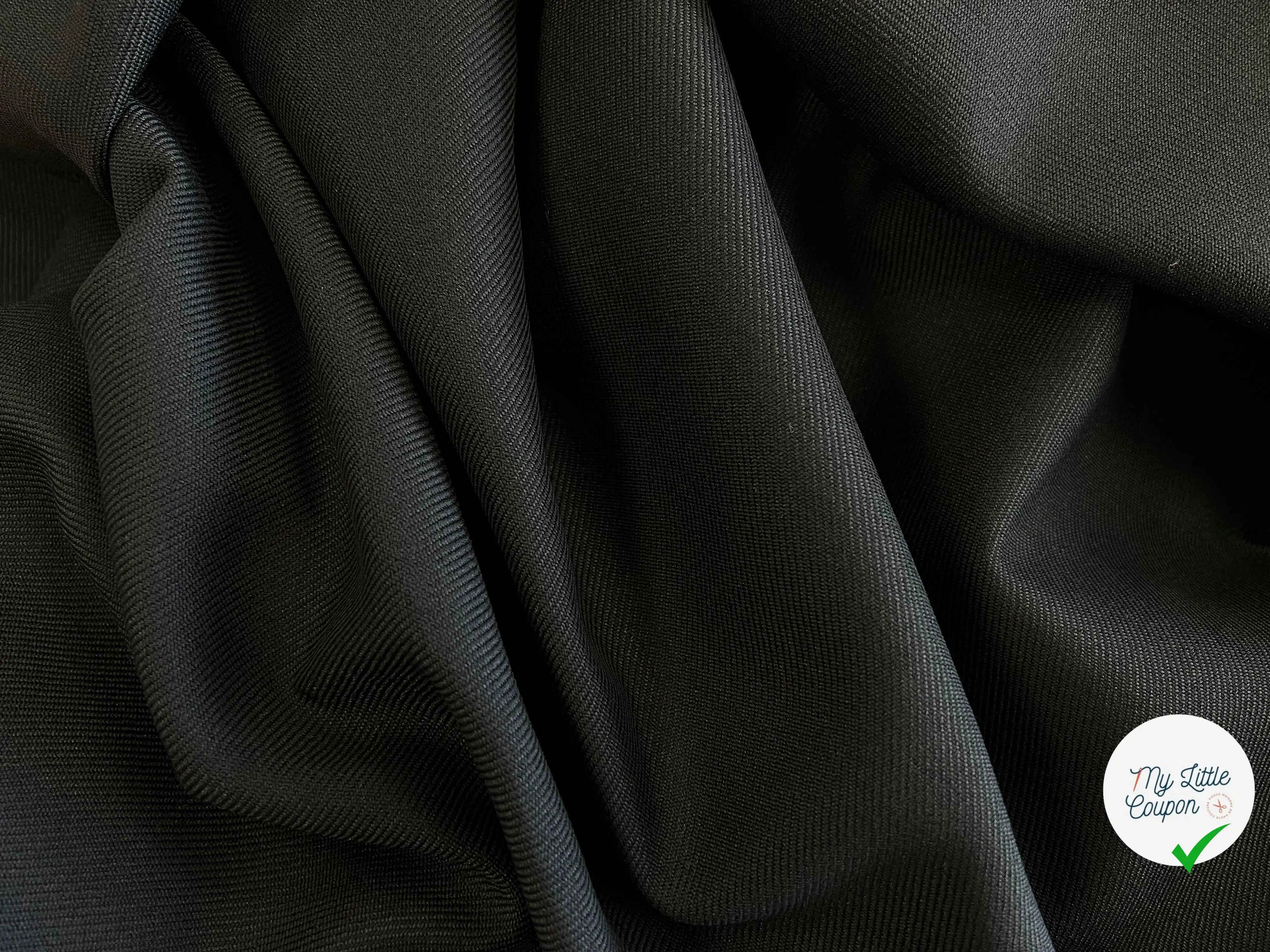 GABARDINE DRILL NOIR - My Little Coupon - tissu - coudre