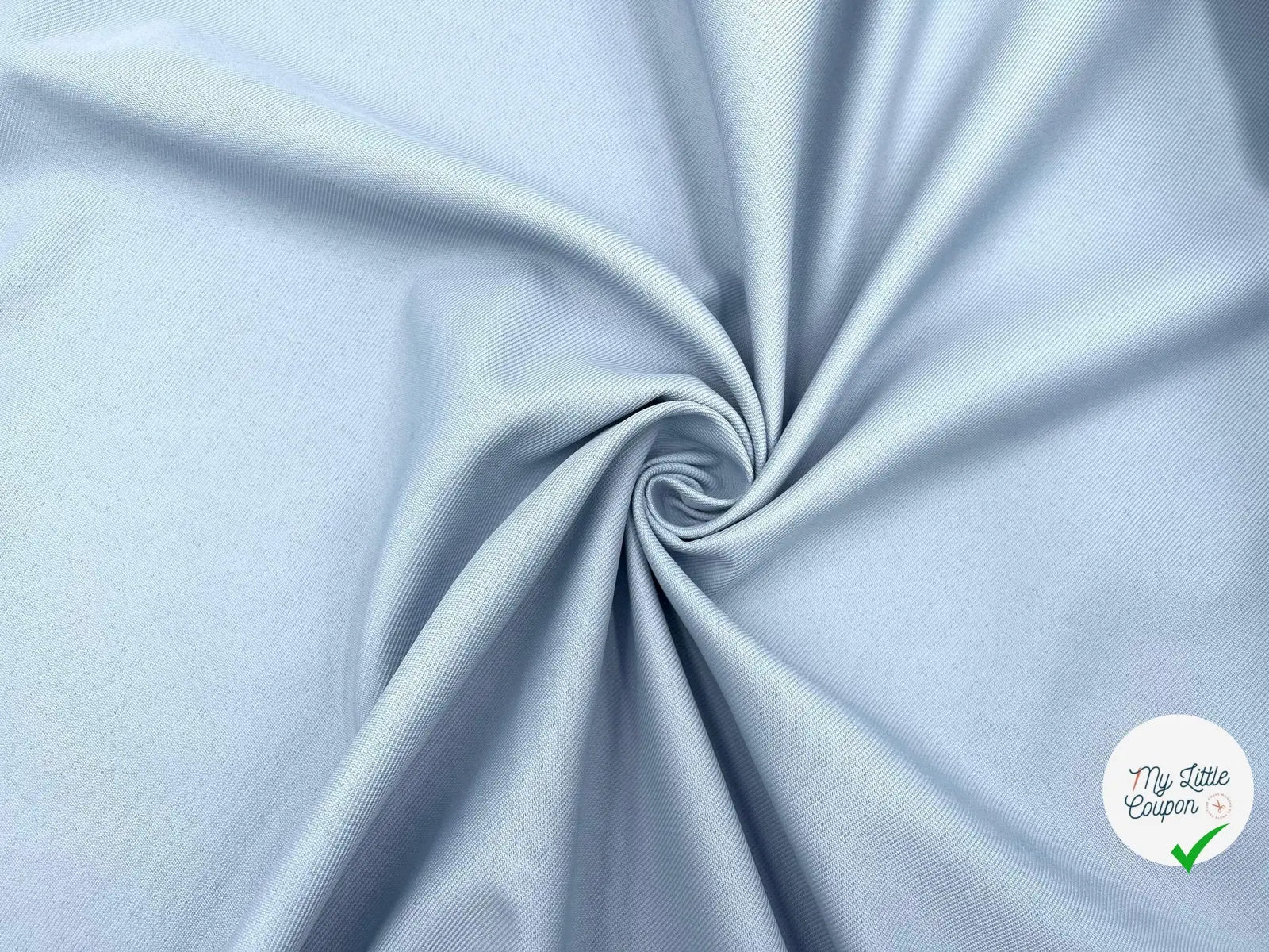 GABARDINE DRILL PRESTIGE JAPON BABY BLUE - My Little Coupon - tissu - coudre