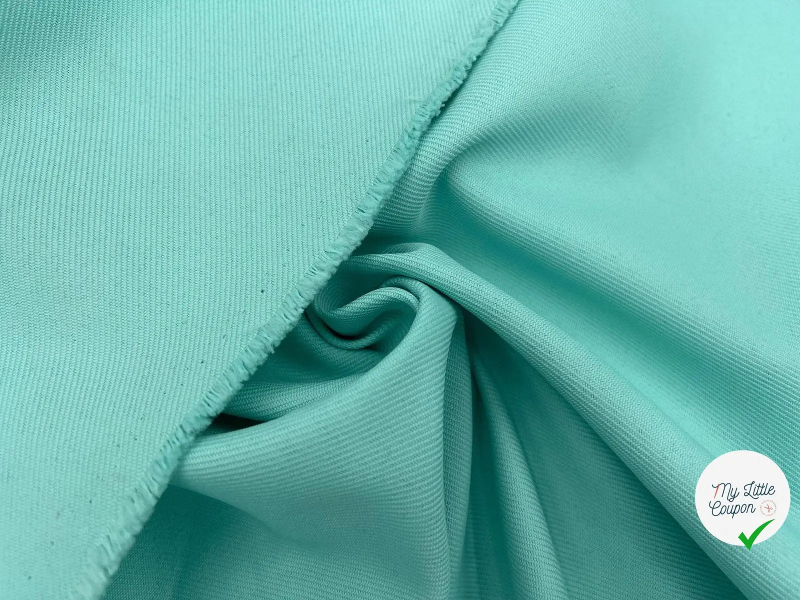 GABARDINE DRILL VERT JADE - My Little Coupon - tissu - coudre