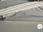 GABARDINE FINE DE COTON BLANC CASSÉ MLC INTERN