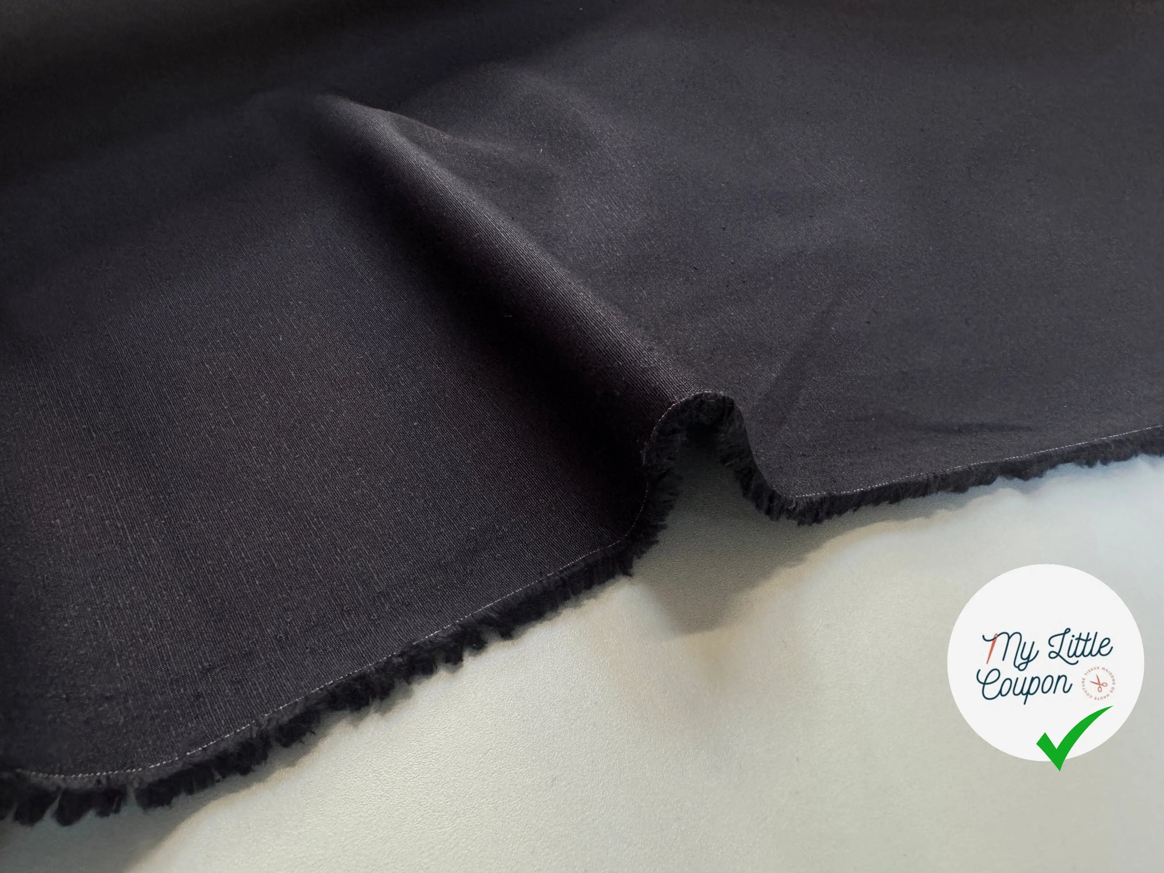 GABARDINE FINE DE COTON LÉGÈREMENT TEXTURÉE - My Little Coupon