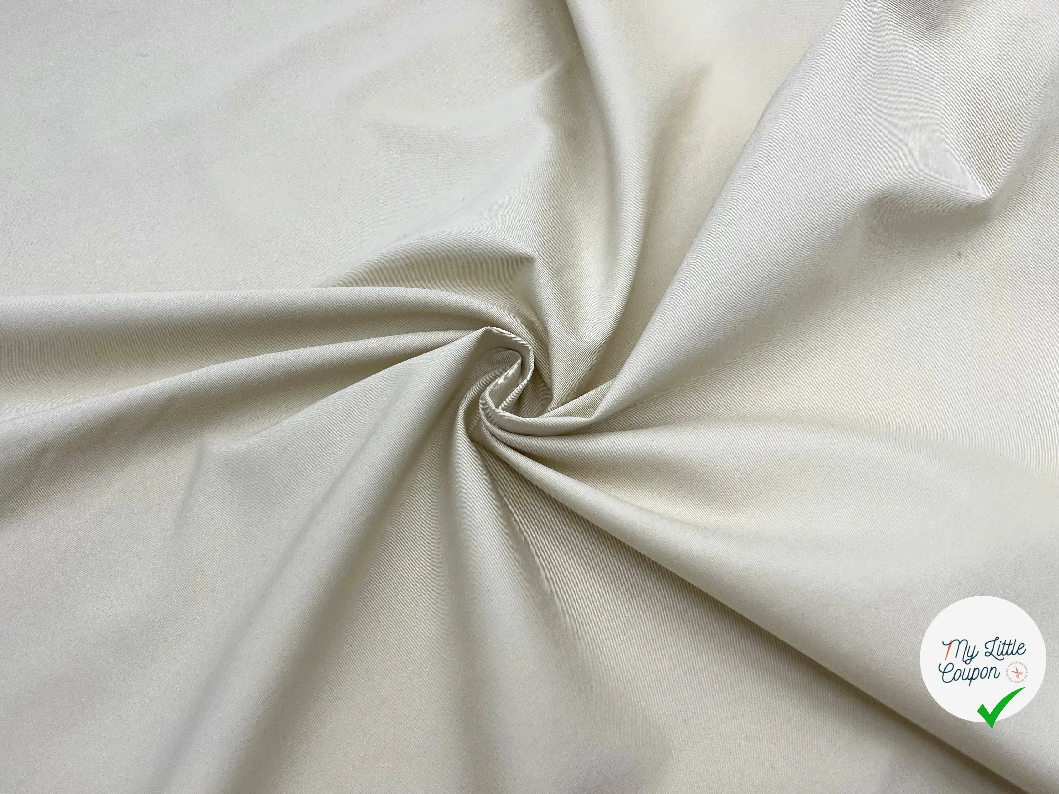 GABARDINE FINE DE COTON PEIGNÉE SABLE QUALITÉ PREMIUM - My Little Coupon - tissu - coudre