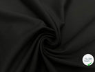 GABARDINE FINE DE COTON STRETCH NOIR ÉPOUSTOUFLANT - My Little Coupon - tissu - coudre