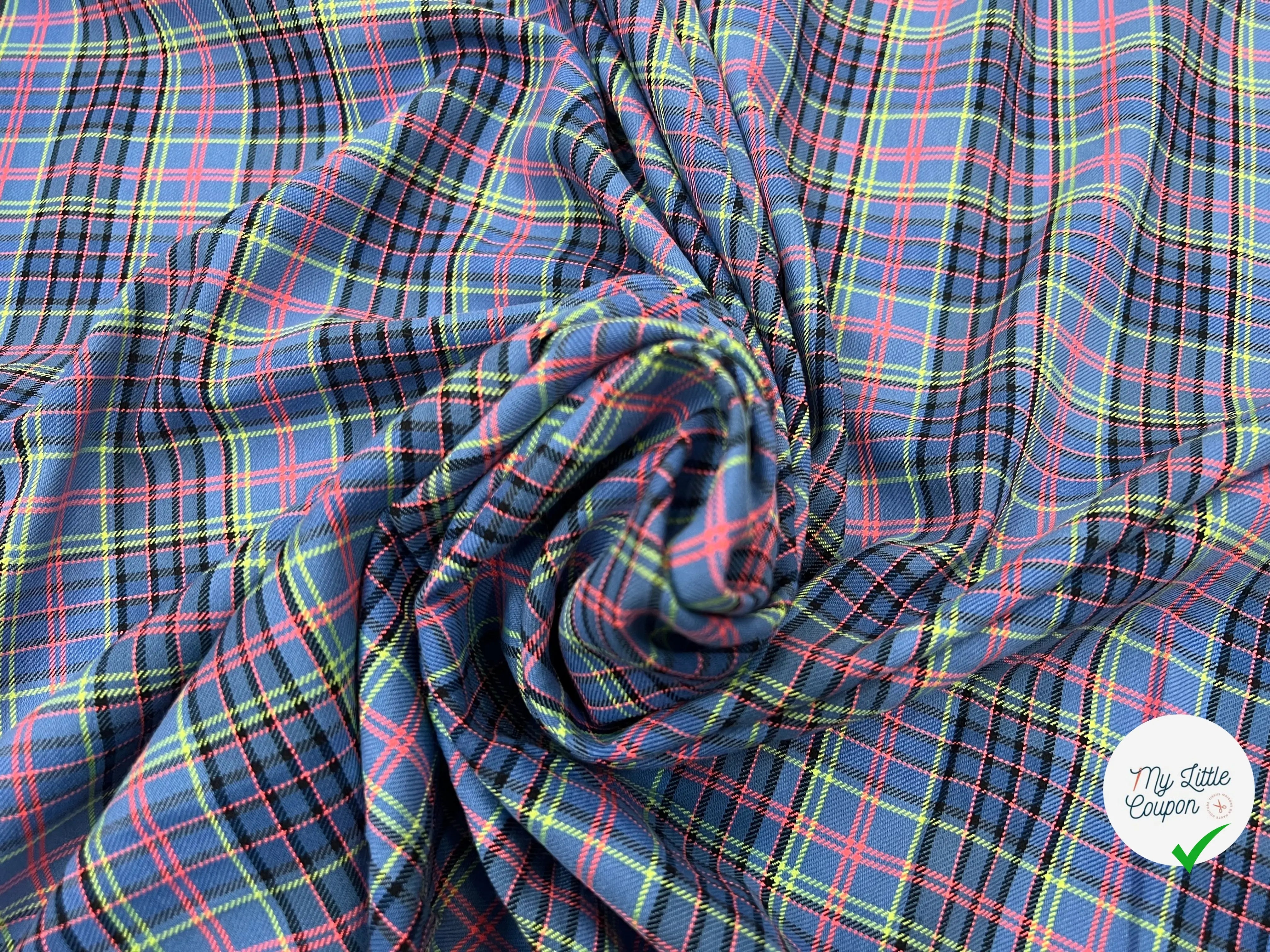 GABARDINE FINE LÉGÈREMENT DUVETEUSE PRINCE DE GALLES 2.0 MSO