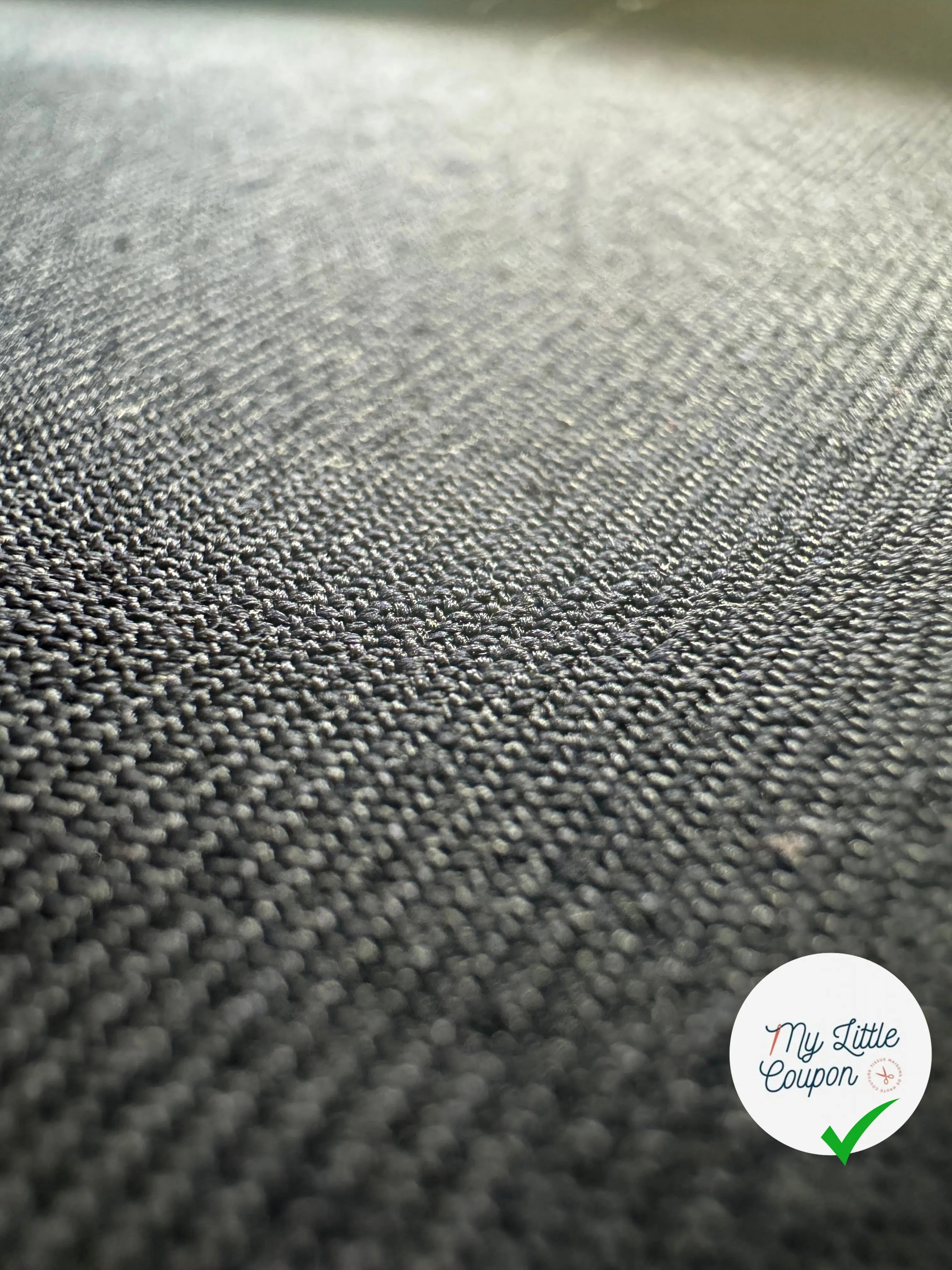 GABARDINE FINE POLYLAINE BLEU MARINE - My Little Coupon