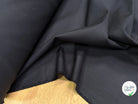 GABARDINE FINEMENT SERGÉE DÉPERLANTE ET BRILLANTE TOMBÉ SUBLIME NOIR MADE IN ITALY - My Little Coupon