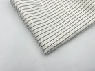 GABARDINE FINES RAYURES NOIRES ÉLÉGANT - My Little Coupon - tissu - coudre