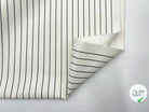 GABARDINE FINES RAYURES NOIRES ÉLÉGANT - My Little Coupon - tissu - coudre