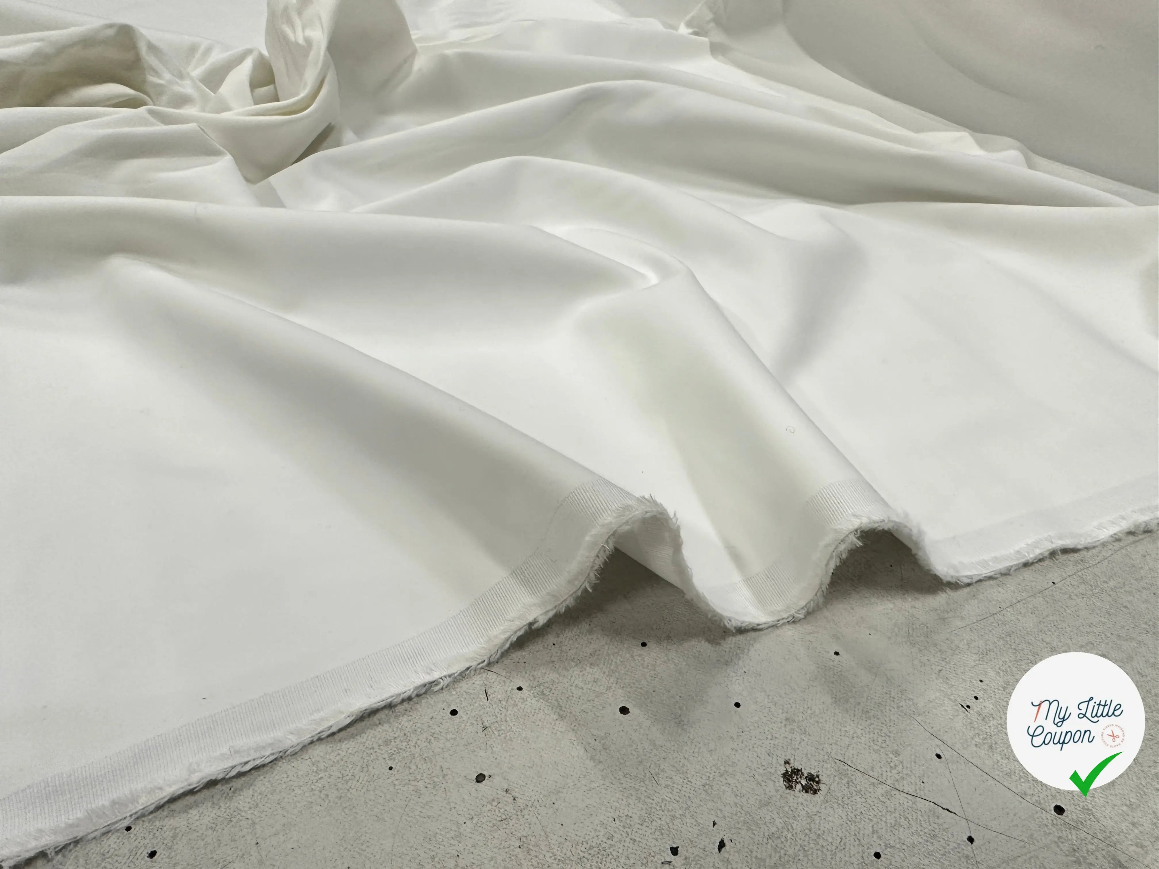 GABARDINE FLUIDE STRETCH SERGÉ ANVERSA ROSSOFORTE 6%EA BLANC OPTICAL MSO