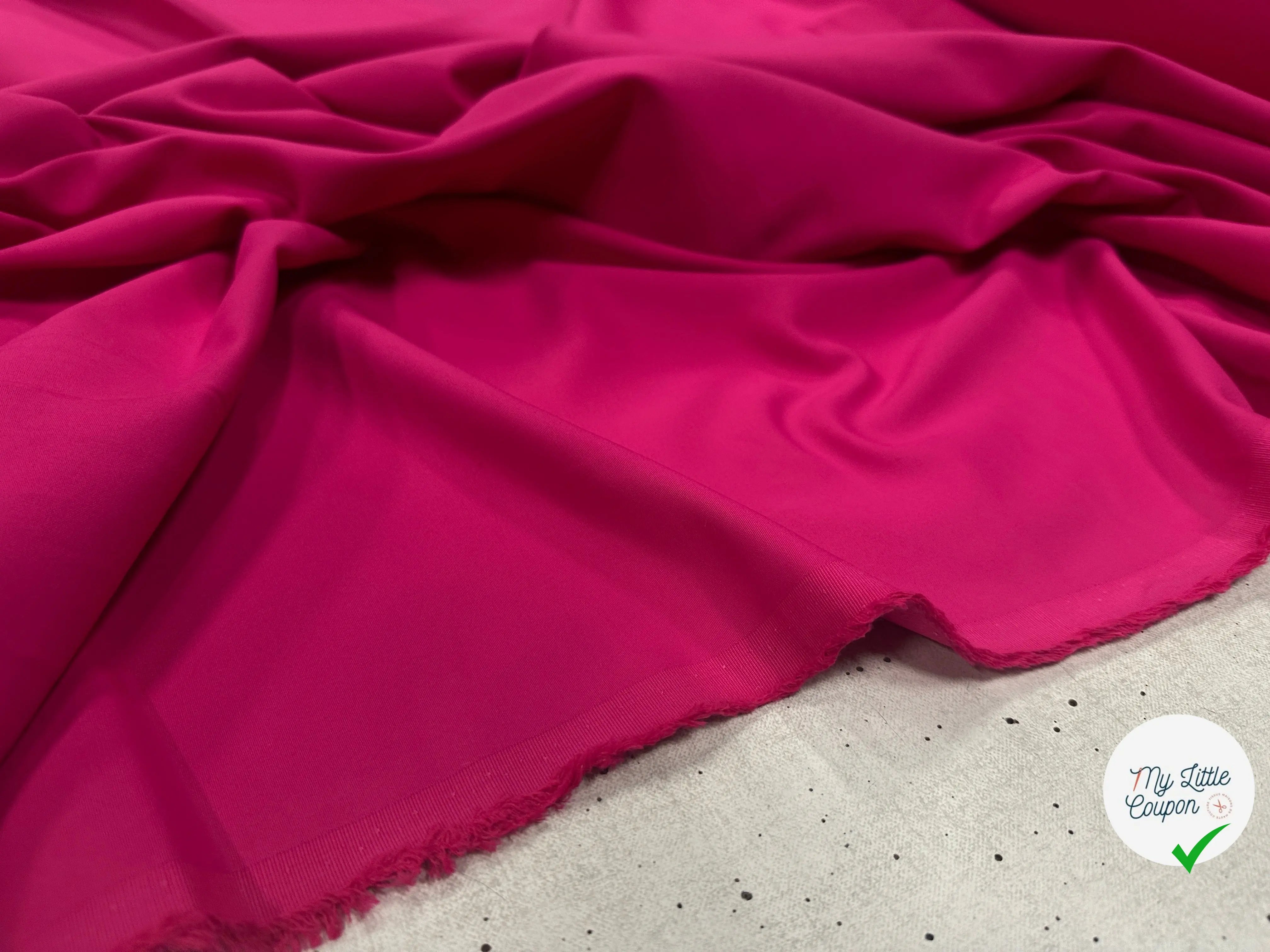 GABARDINE FLUIDE STRETCH SERGÉ ANVERSA ROSSOFORTE 6%EA FUCHSIA MSO
