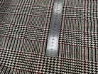 GABARDINE GIULIA POLYVISCOSE PRINCE DE GALLES BEIGE BORDEAUX NOIR - My Little Coupon