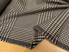 GABARDINE GIULIA POLYVISCOSE PRINCE DE GALLES CHIC BEIGE NOIR - My Little Coupon