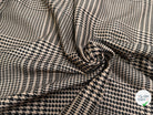 GABARDINE GIULIA POLYVISCOSE PRINCE DE GALLES CHIC BEIGE NOIR - My Little Coupon