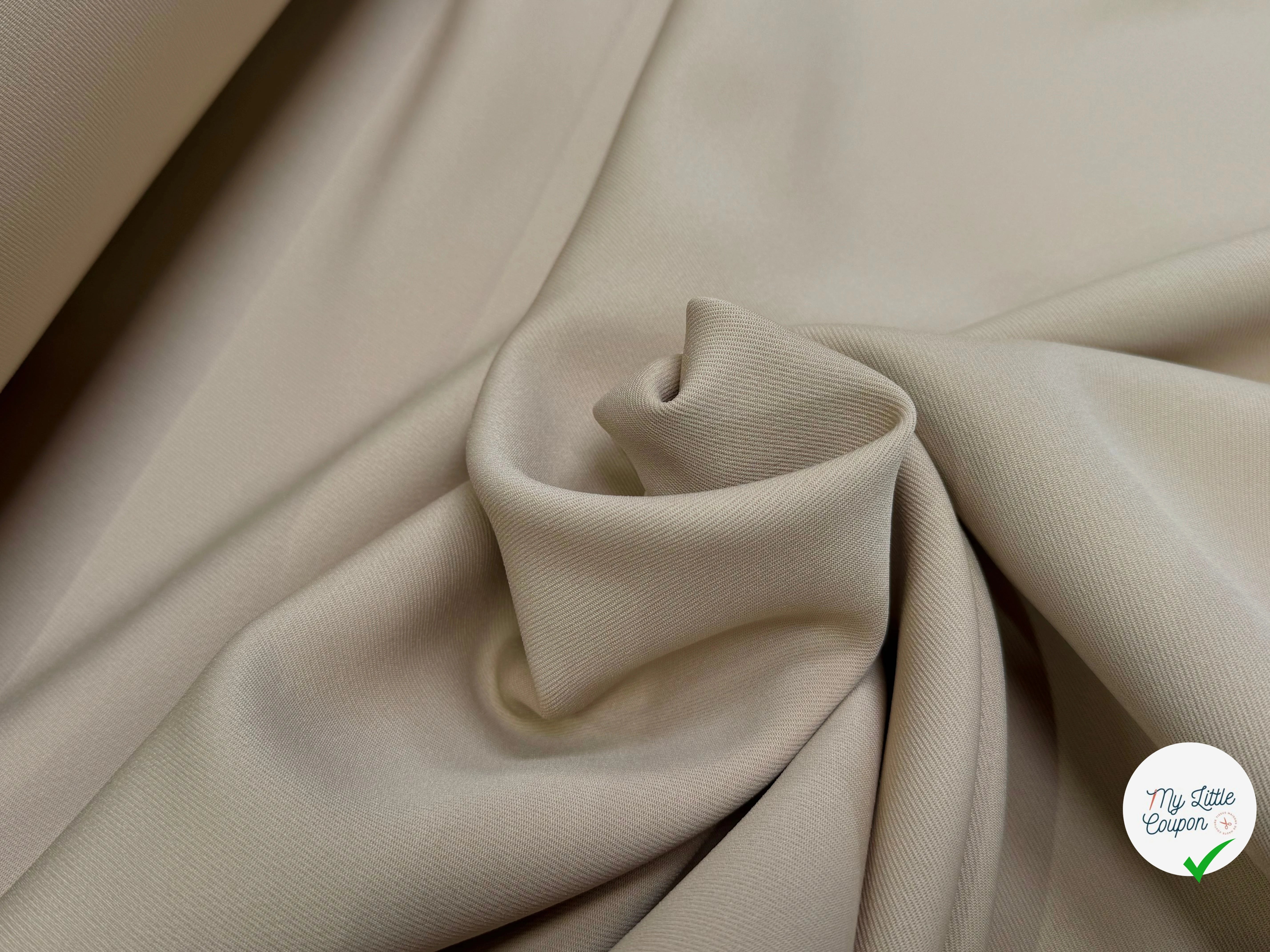GABARDINE JAPAN BEIGE QUALITÉ COUTURE - My Little Coupon