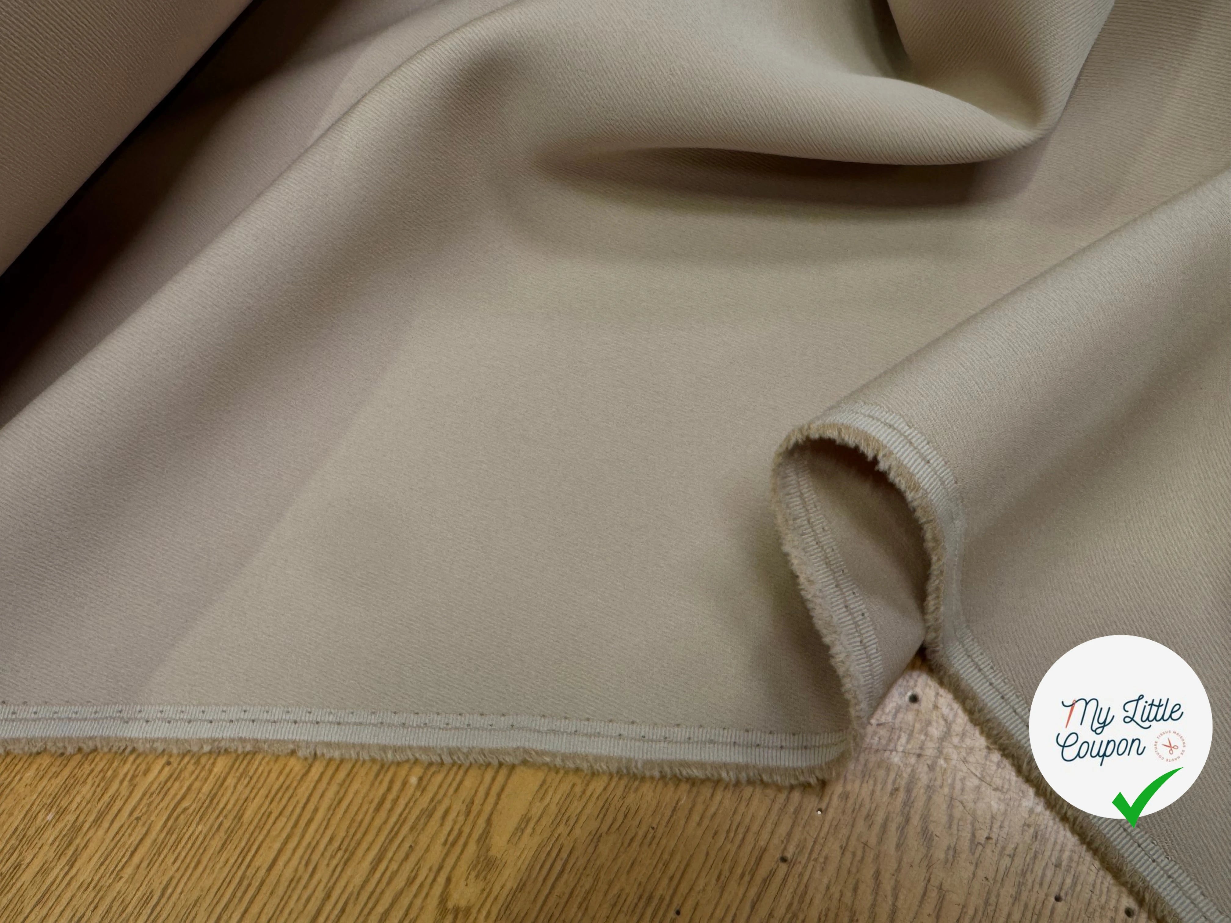 GABARDINE JAPAN BEIGE QUALITÉ COUTURE - My Little Coupon