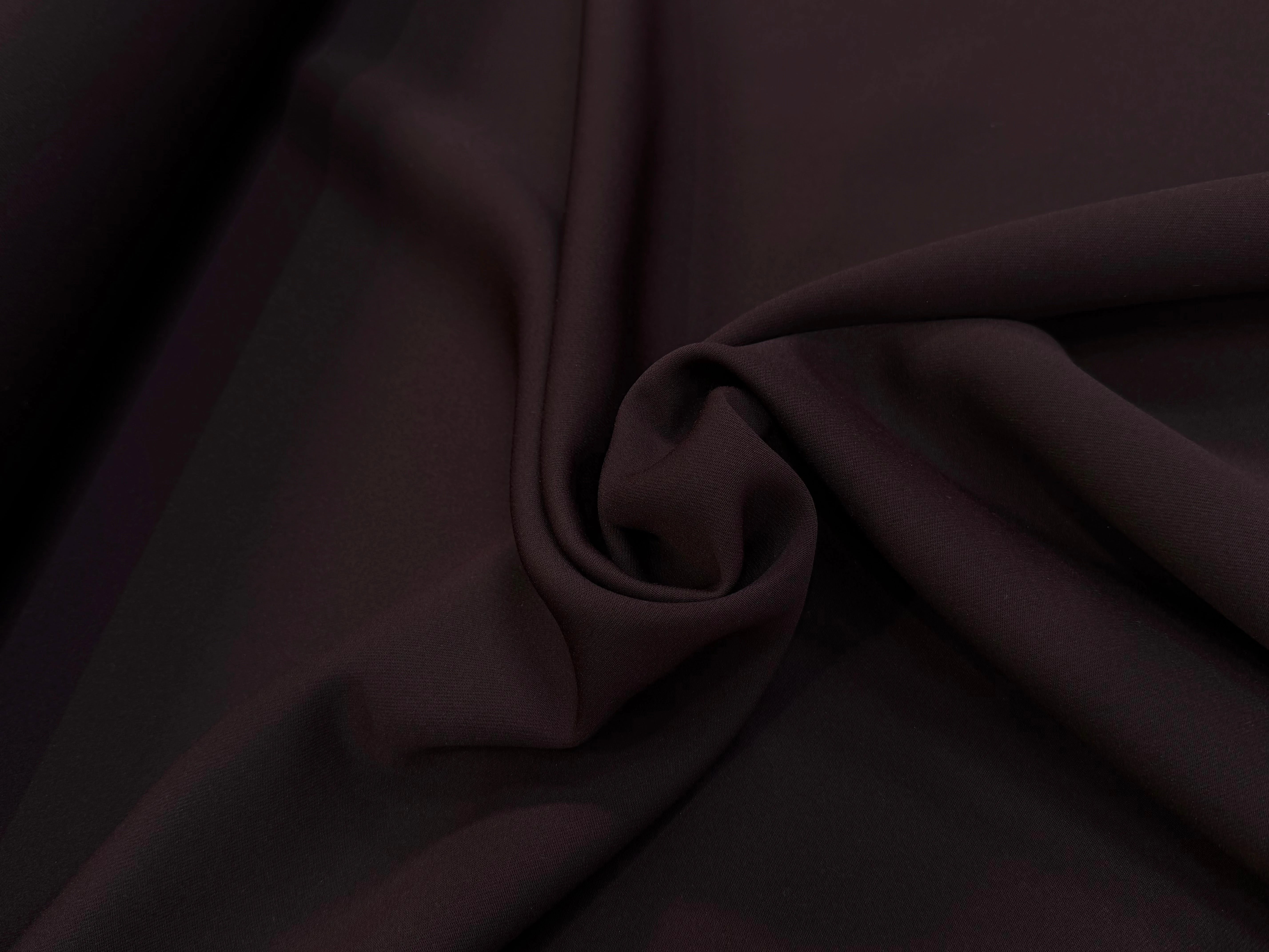 GABARDINE JAPON QUALITÉ COUTURE BEAU TOMBÉ CHOCO-BORDEAUX - My Little Coupon