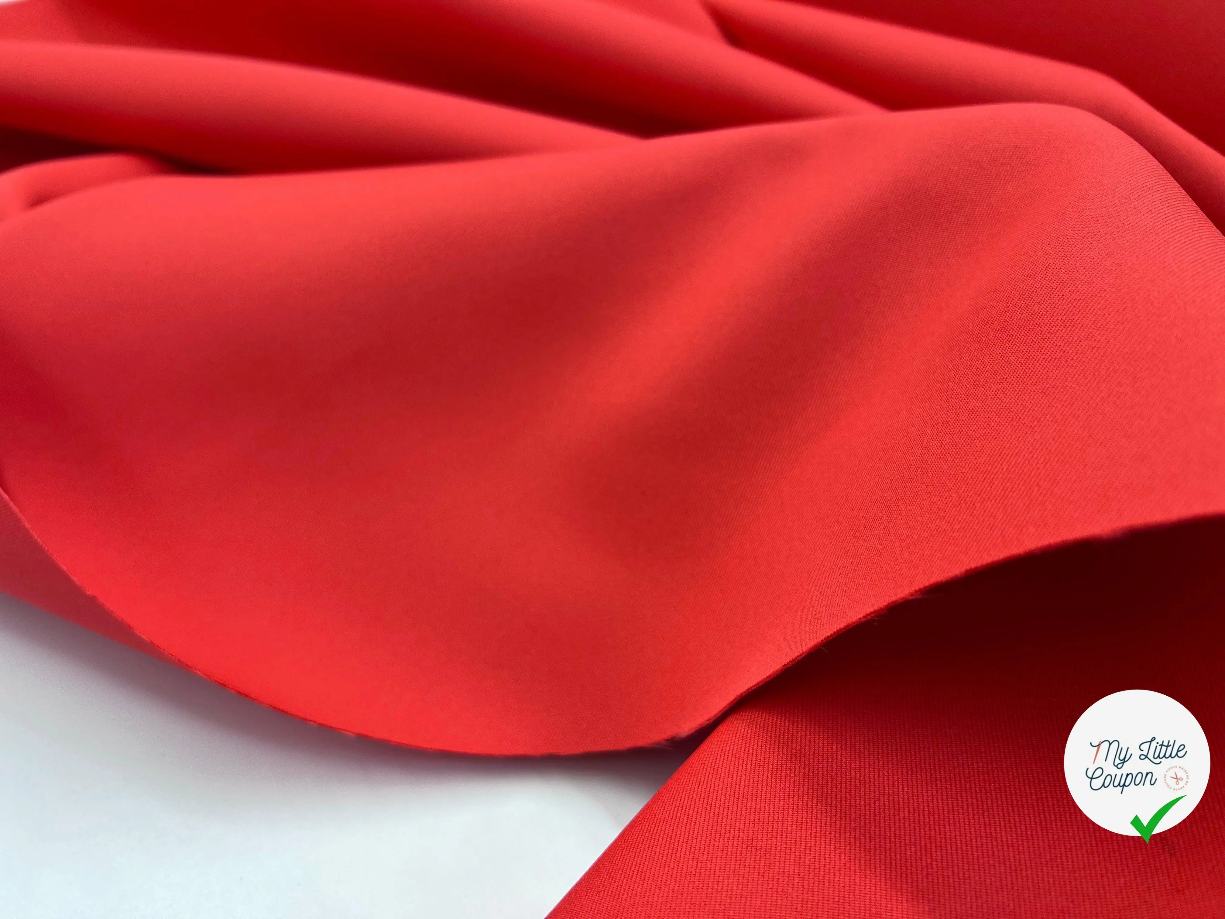 GABARDINE JAPON ULTRA RIGIDE TECHNIQUE ROUGE - My Little Coupon - tissu - coudre