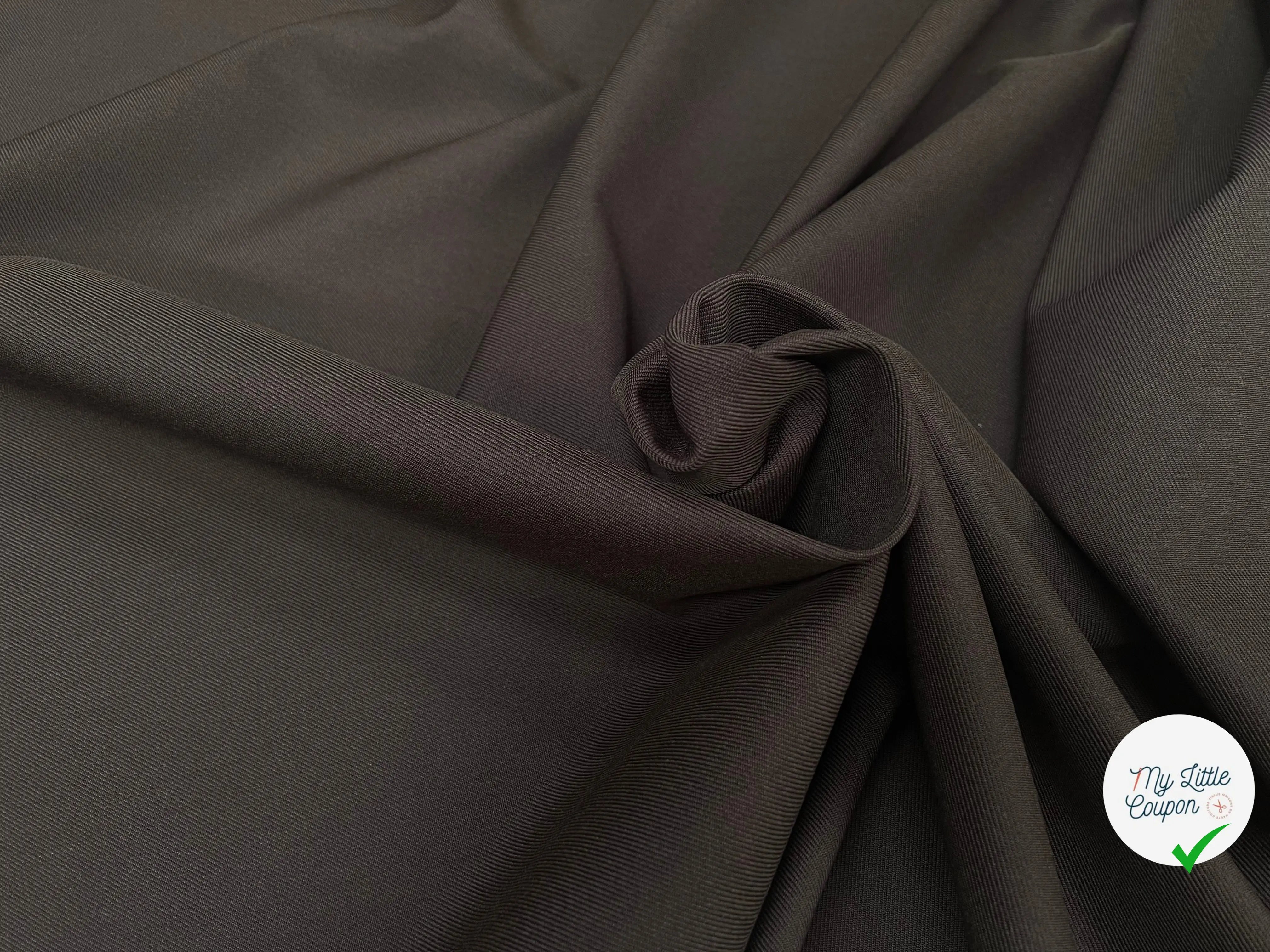 GABARDINE LAINE MÉLANGÉE KHAKI 56% LAINE VIERGE - My Little Coupon