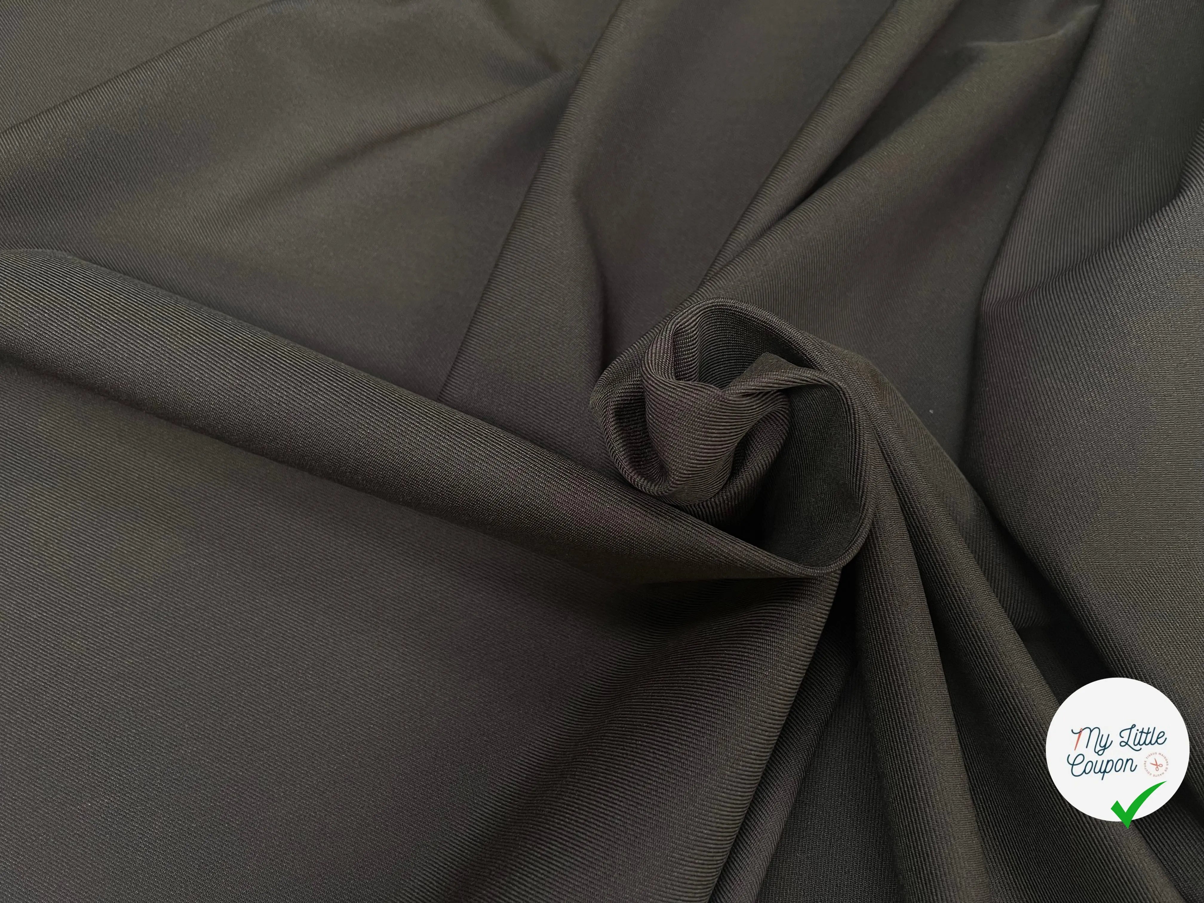 GABARDINE LAINE MÉLANGÉE KHAKI 56% LAINE VIERGE - My Little Coupon