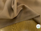 GABARDINE LEGÈREMENT STRIÉE SOUPLE POLYESTER BEIGE 130CM - My Little Coupon