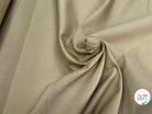 GABARDINE LOURDE BELLE TENUE BEIGE FONCÉ 100% COTON 150CM - My Little Coupon