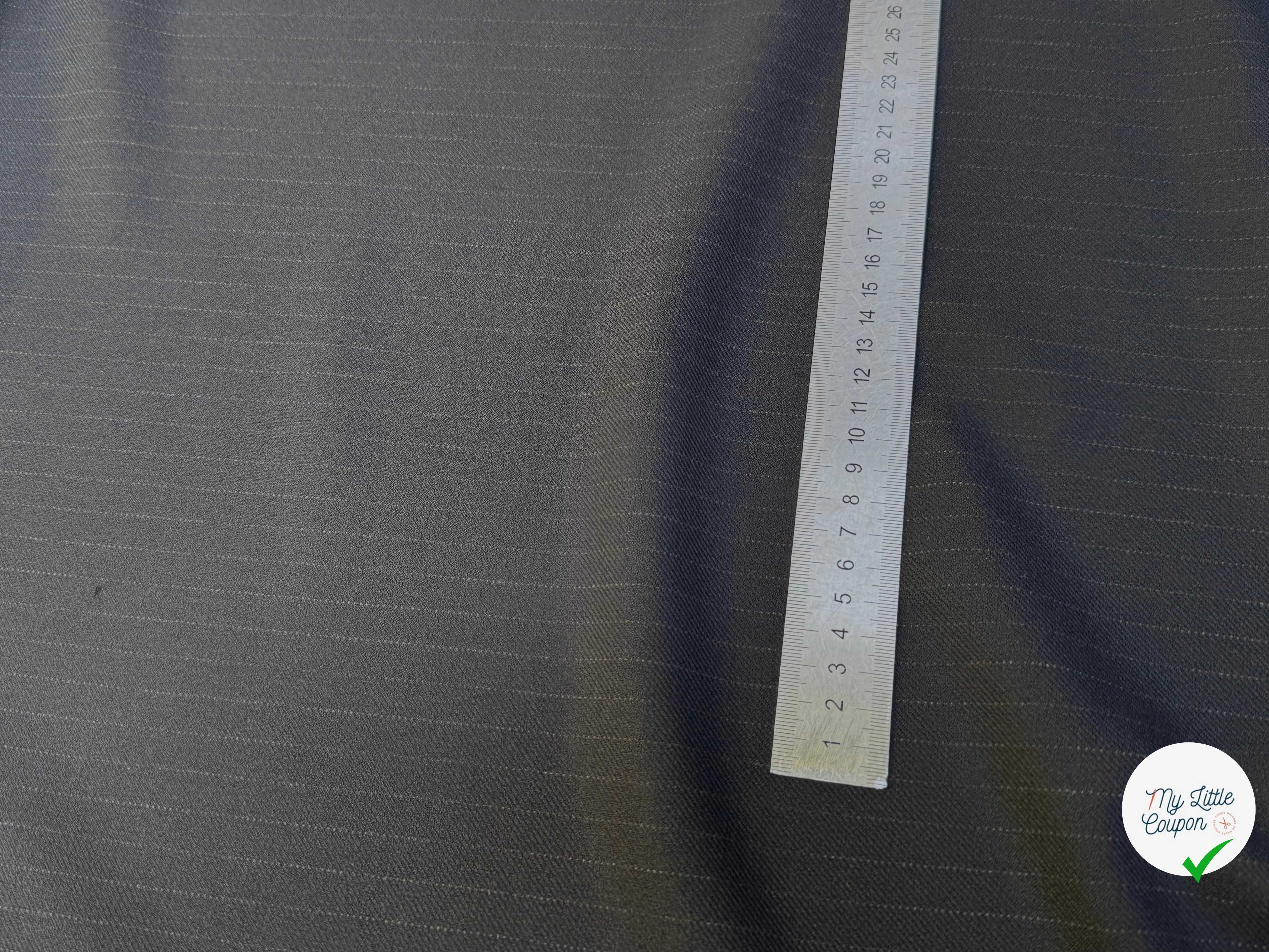 GABARDINE LOURDE JAPAN À RAYURES TENUE IMPÉCABLE MARINE STRETCH - My Little Coupon
