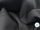 GABARDINE LOURDE PEIGNÉE NOIRE BELLE QUALITÉ - coupon de tissu de 3 mètres - My Little Coupon - tissu - coudre