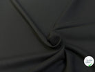 GABARDINE LOURDE POLYCOTON LÉGÈREMENT SATINÉE ET STRIÉE NOIR TRÈS BELLE TENUE - My Little Coupon