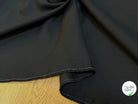 GABARDINE LOURDE POLYCOTON LÉGÈREMENT SATINÉE ET STRIÉE NOIR TRÈS BELLE TENUE - My Little Coupon