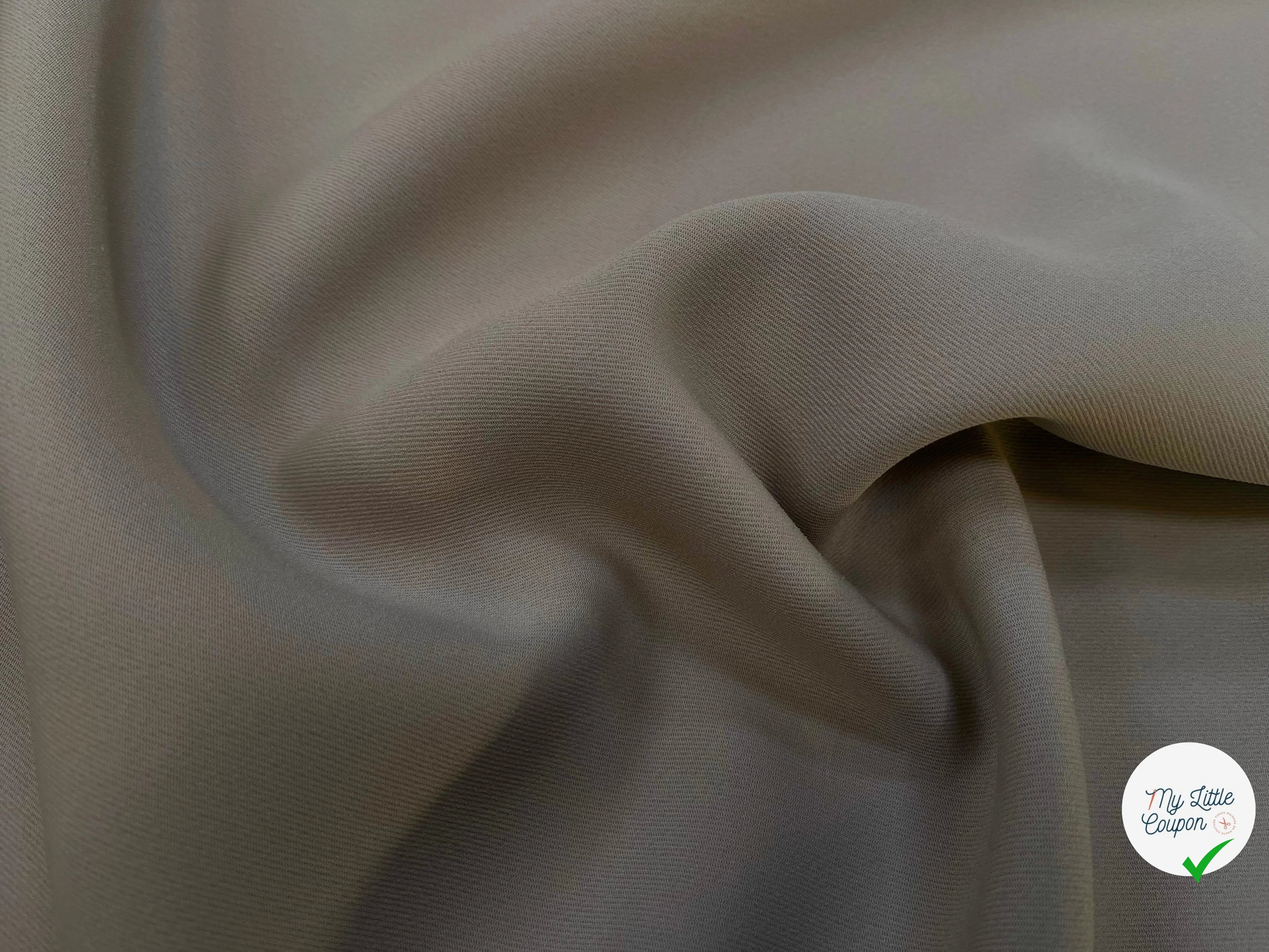 GABARDINE LOURDE POLYESTER 130CM STONE - My Little Coupon