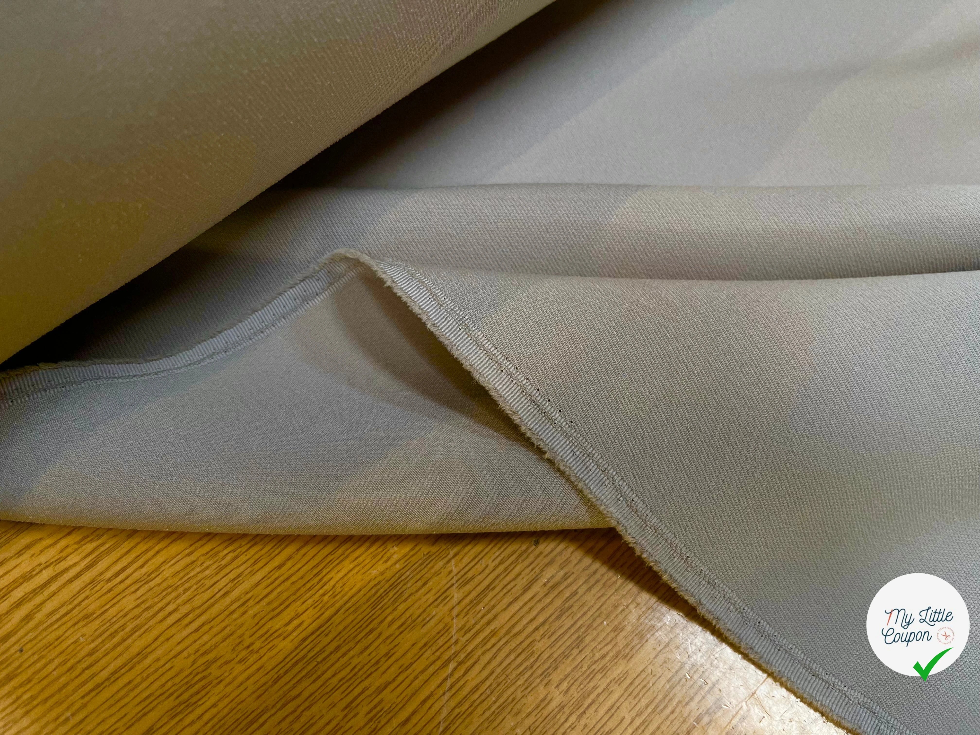 GABARDINE LOURDE POLYESTER 130CM STONE - My Little Coupon