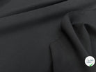 GABARDINE LOURDE STRETCH 43% LAINE VIERGE NOIR 130CM - My Little Coupon