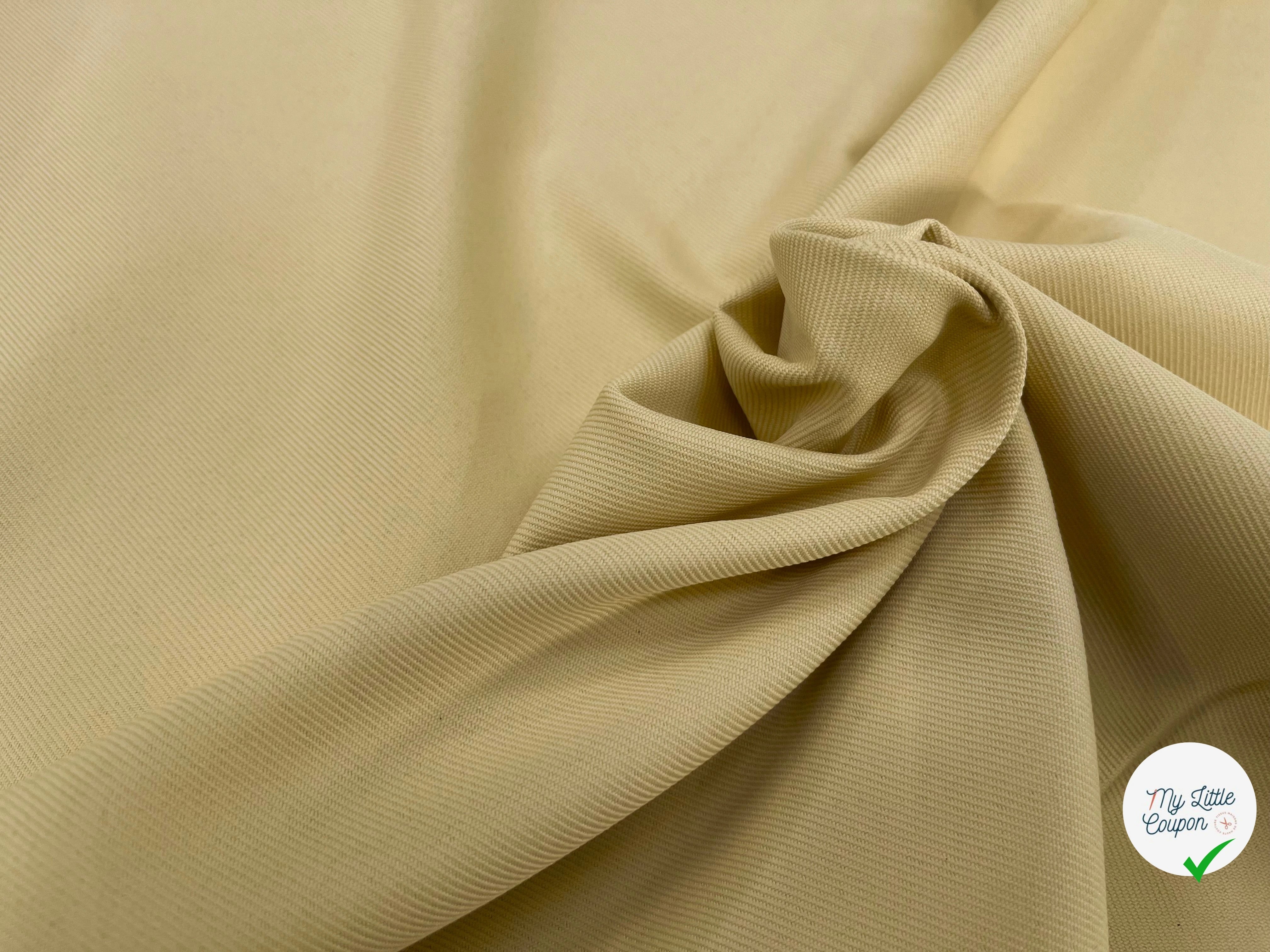 GABARDINE LOURDE STRIÉE BUTTER MILK JAPAN - My Little Coupon