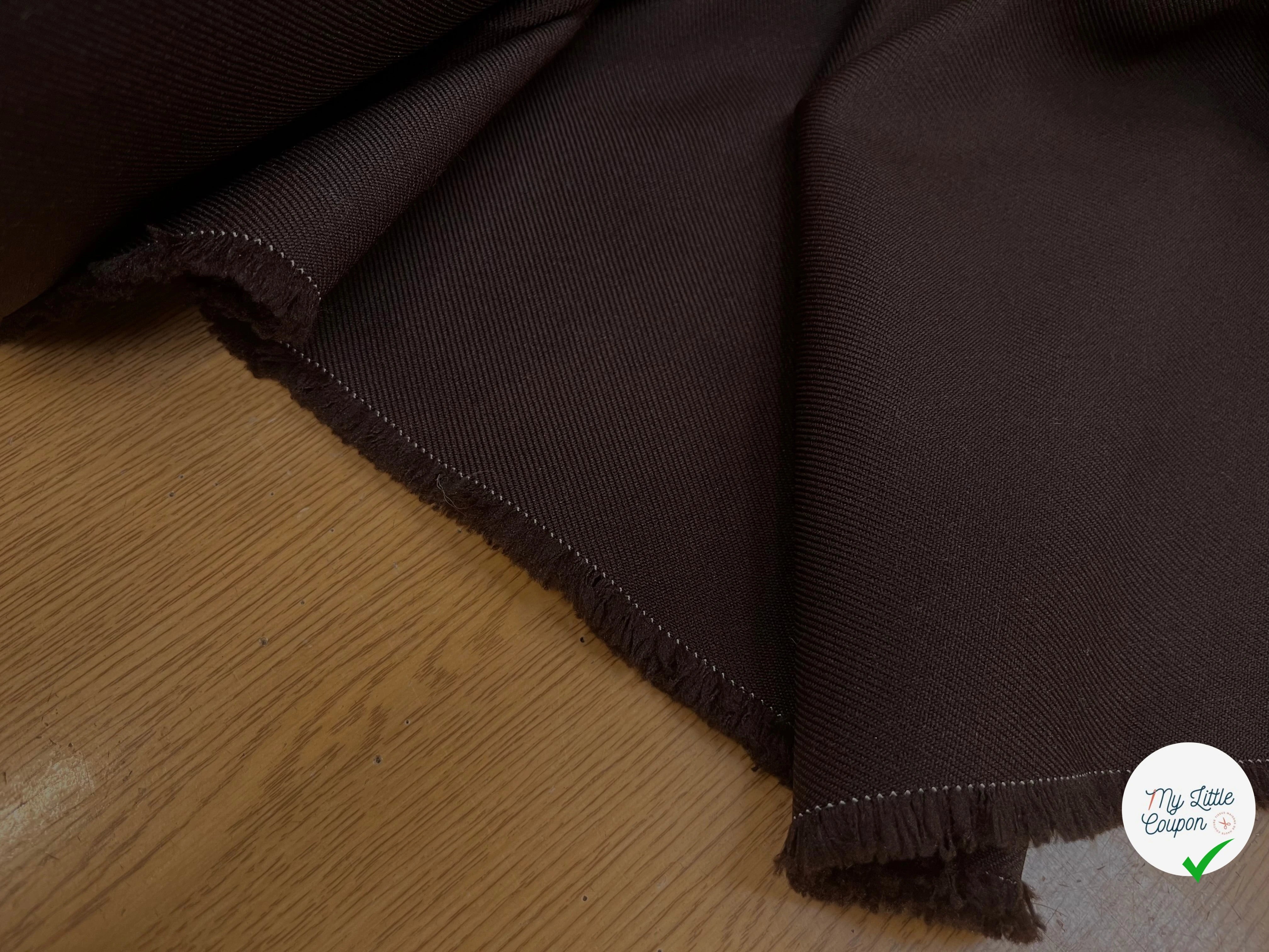 GABARDINE LOURDE STRIÉE CHOCOLAT 1983 JAPAN - My Little Coupon