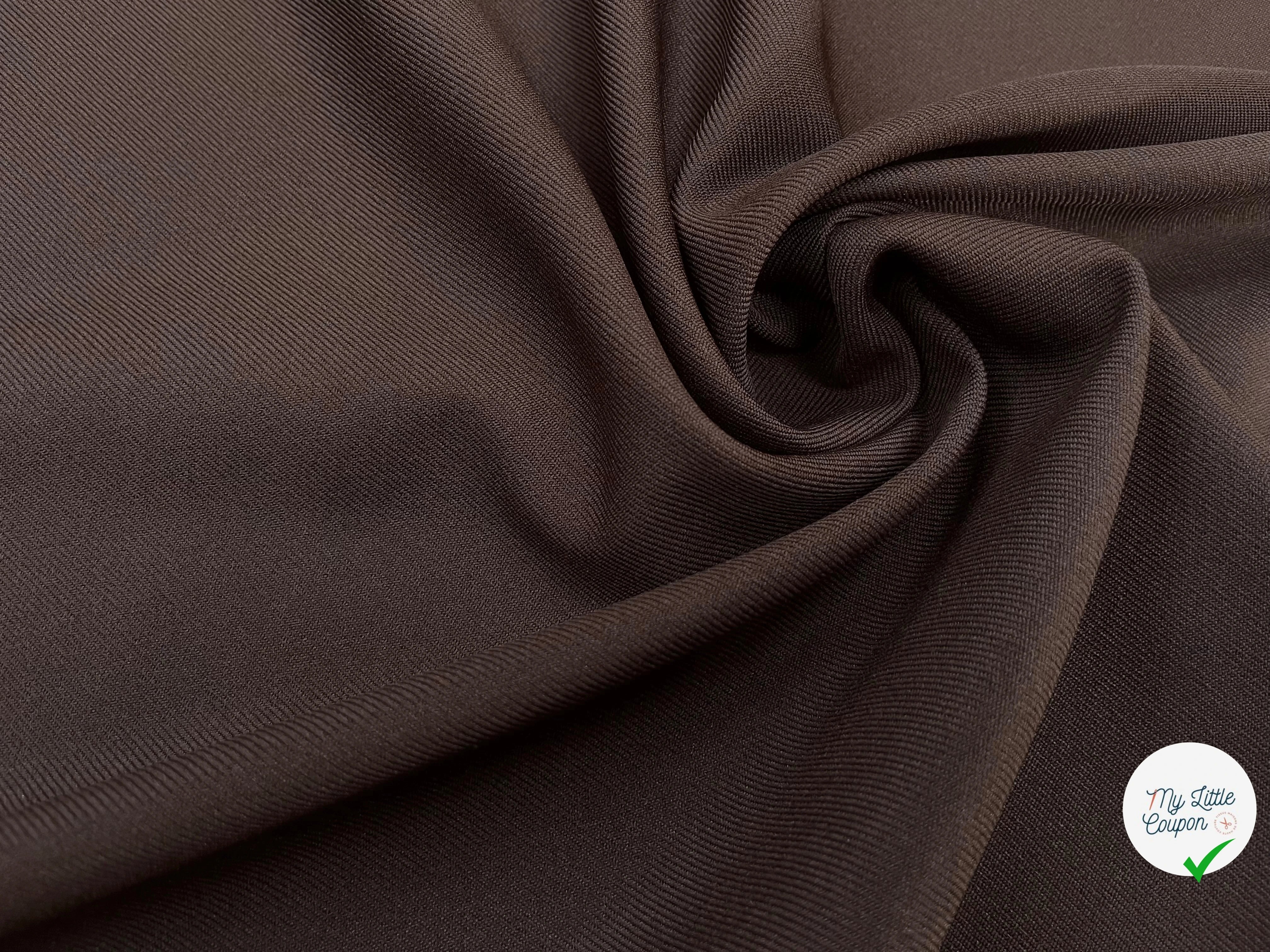 GABARDINE LOURDE STRIÉE CHOCOLAT 1983 JAPAN - My Little Coupon